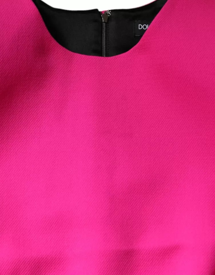 Dolce & Gabbana Pink Sleeveless Bodycon A-line Mini Women's Dress