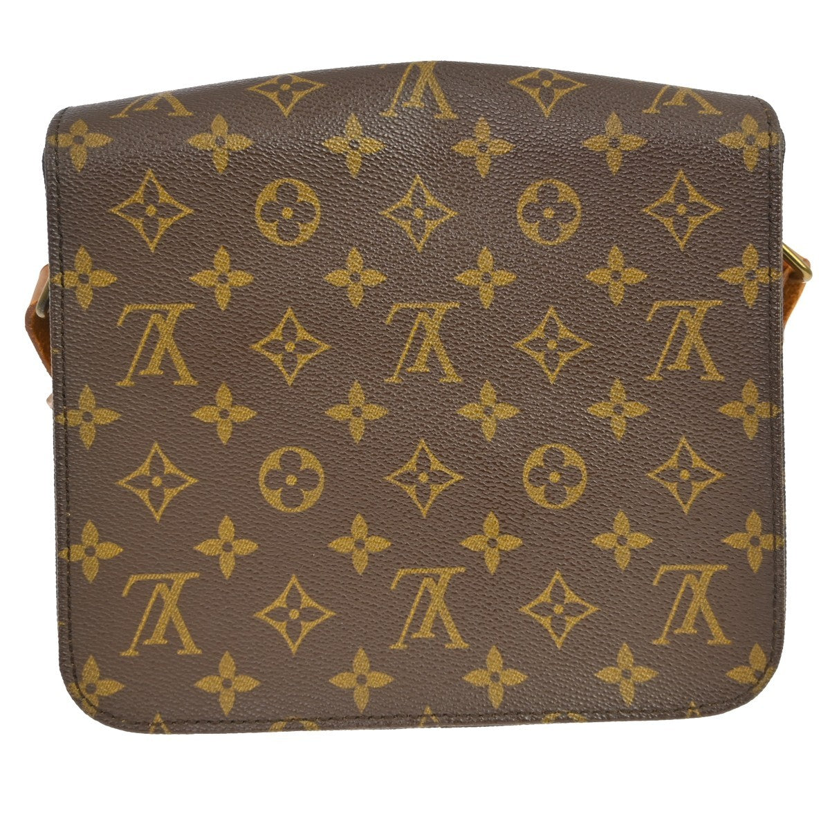 Louis Vuitton Cartouchiere Monogram Canvas Brown Canvas Handbag (Pre-Owned)