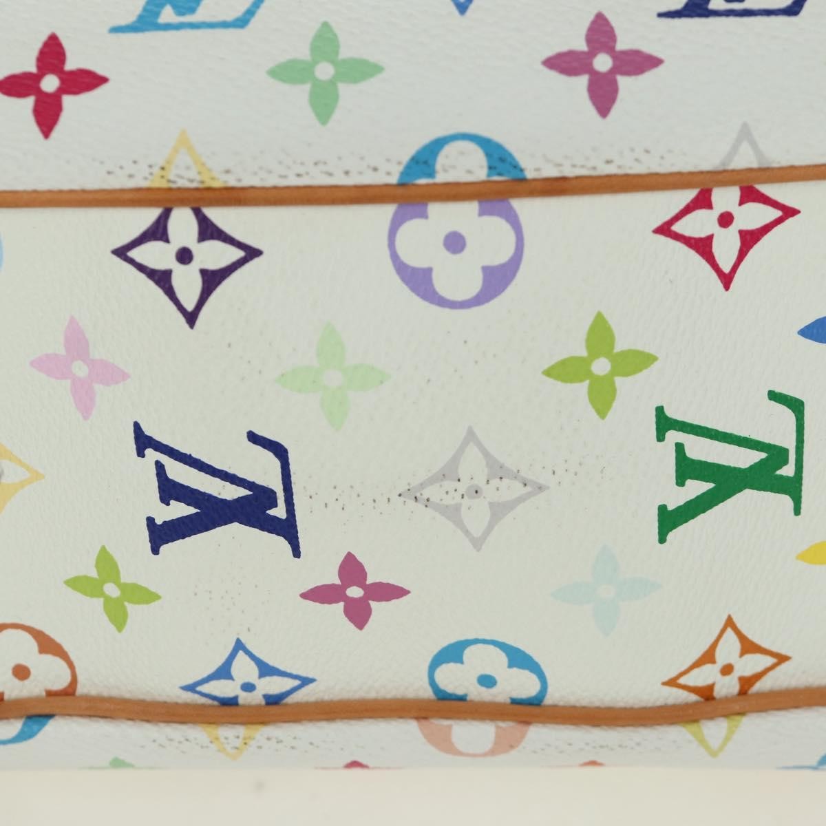 Louis Vuitton Greta Monogram Multicolor White Canvas Shoulder Bag Bag (Pre-Owned)