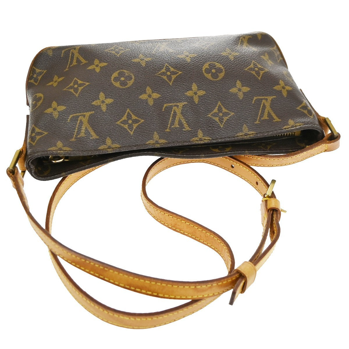 Louis Vuitton Trotteur Monogram Canvas Brown Canvas Handbag (Pre-Owned)