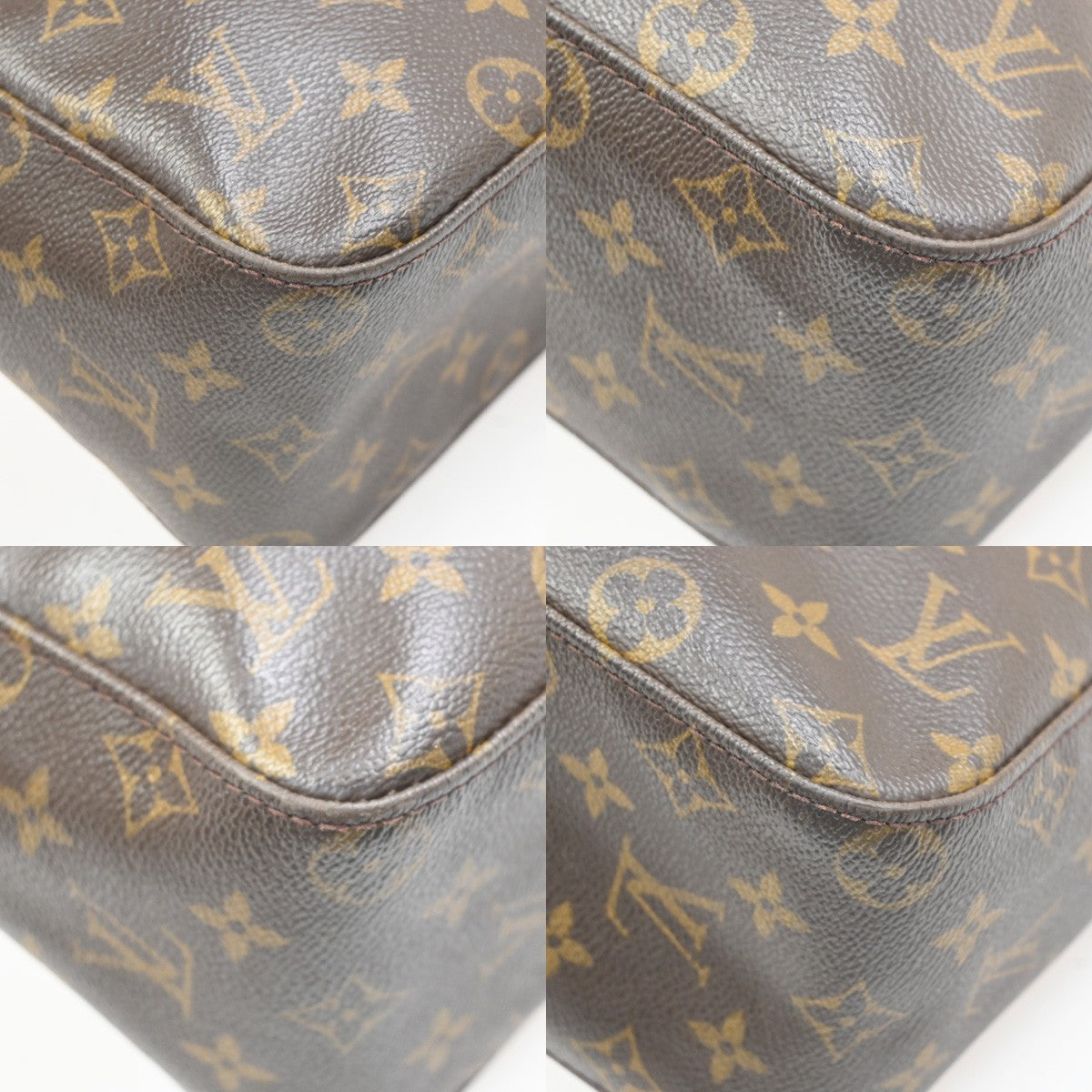 Louis Vuitton Looping Monogram Canvas Brown Canvas Handbag (Pre-Owned)