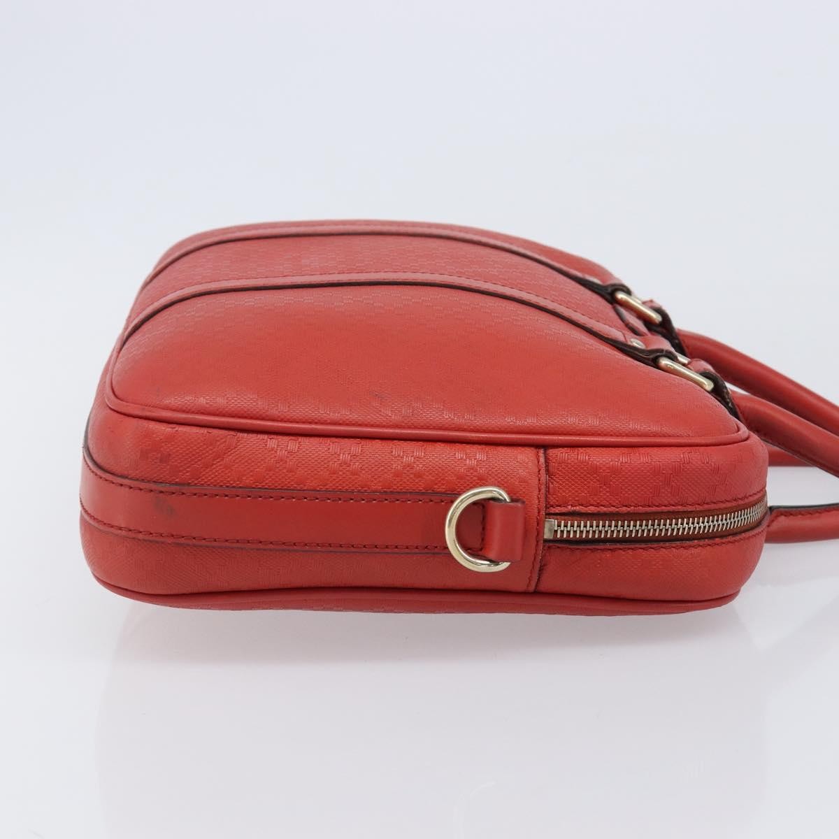 Gucci Bright Convertible Diamante Leather Red Leather Briefcase Bag (Pre-Owned)