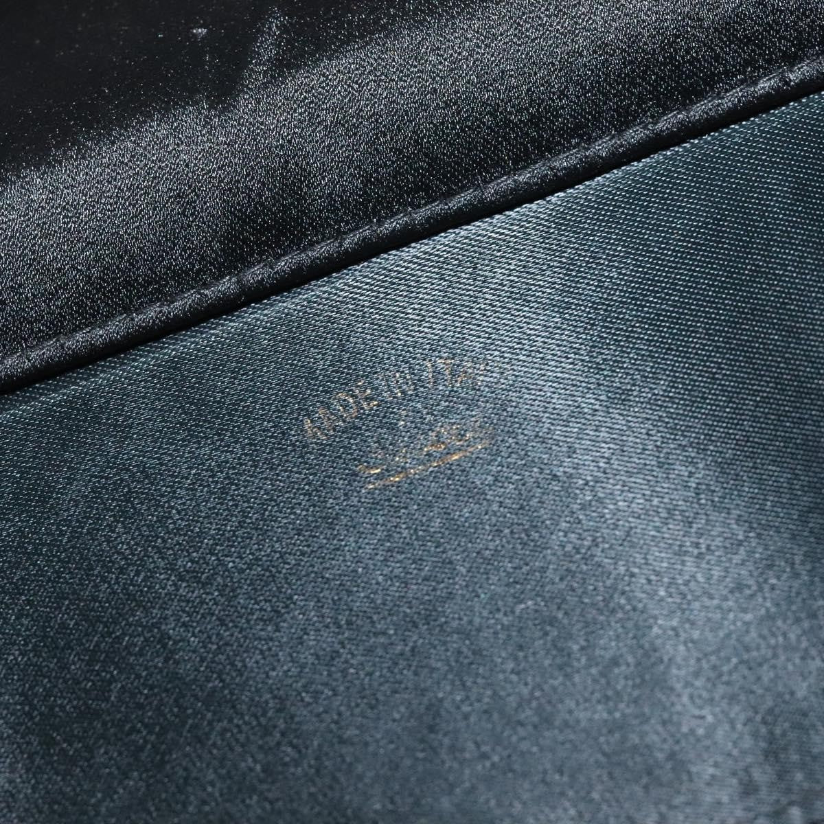 Gucci Vintage Flap Velvet Black Velvet Shoulder Bag Bag (Pre-Owned)