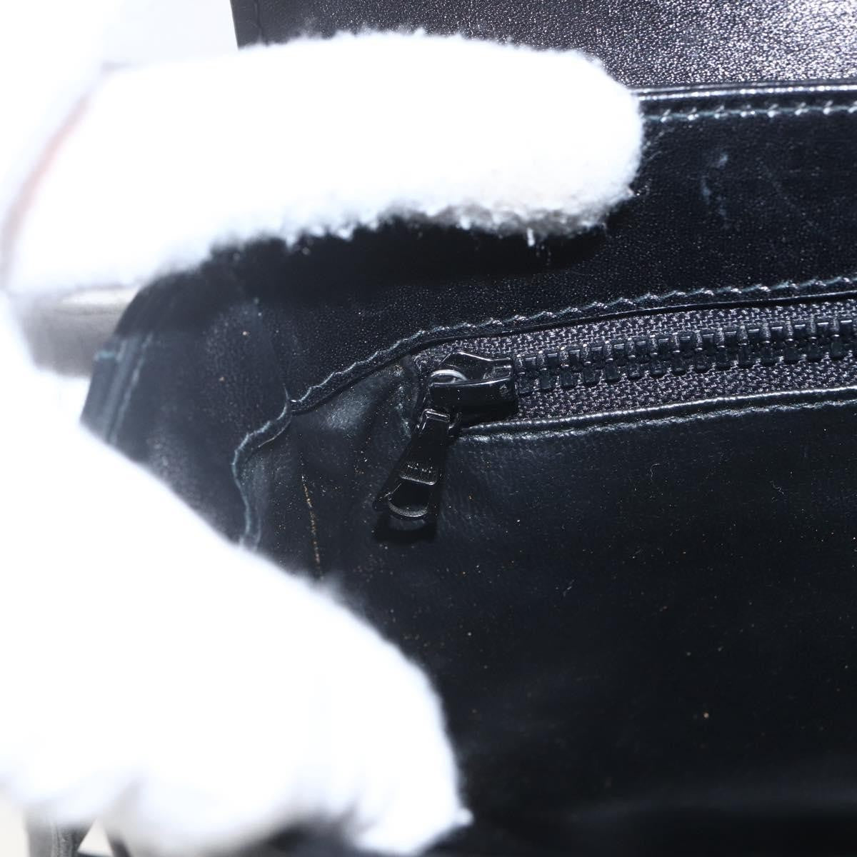 Celine Horse Carriage Leather Black Leather Shoulder Bag Bag (Pre-Owned)