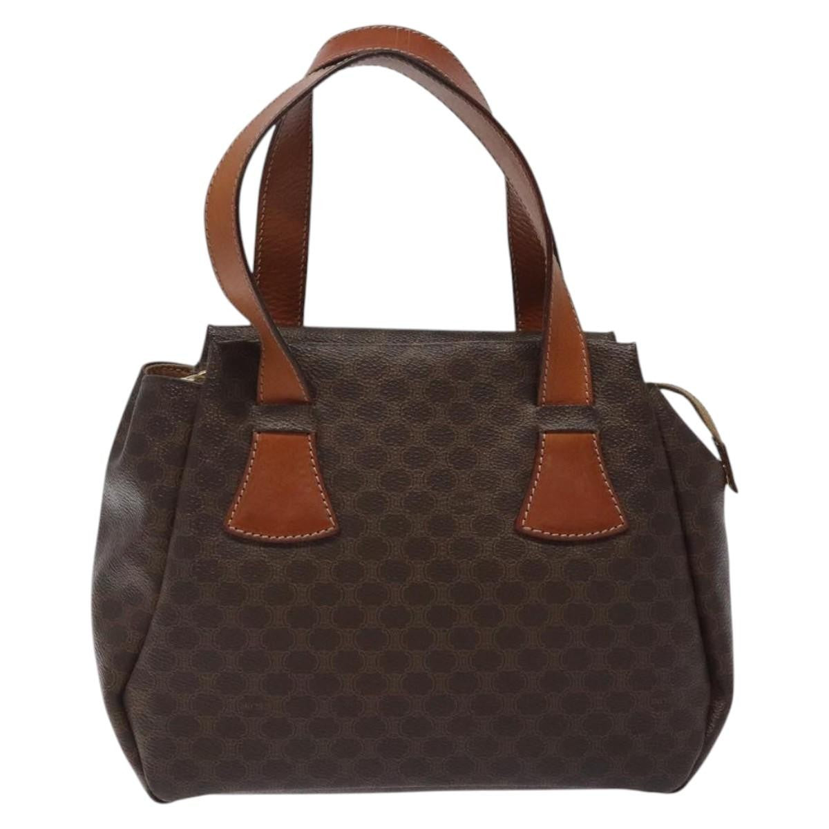 Celine Macadam Canvas Brown Canvas Tote Bag Bag (Pre-Owned)