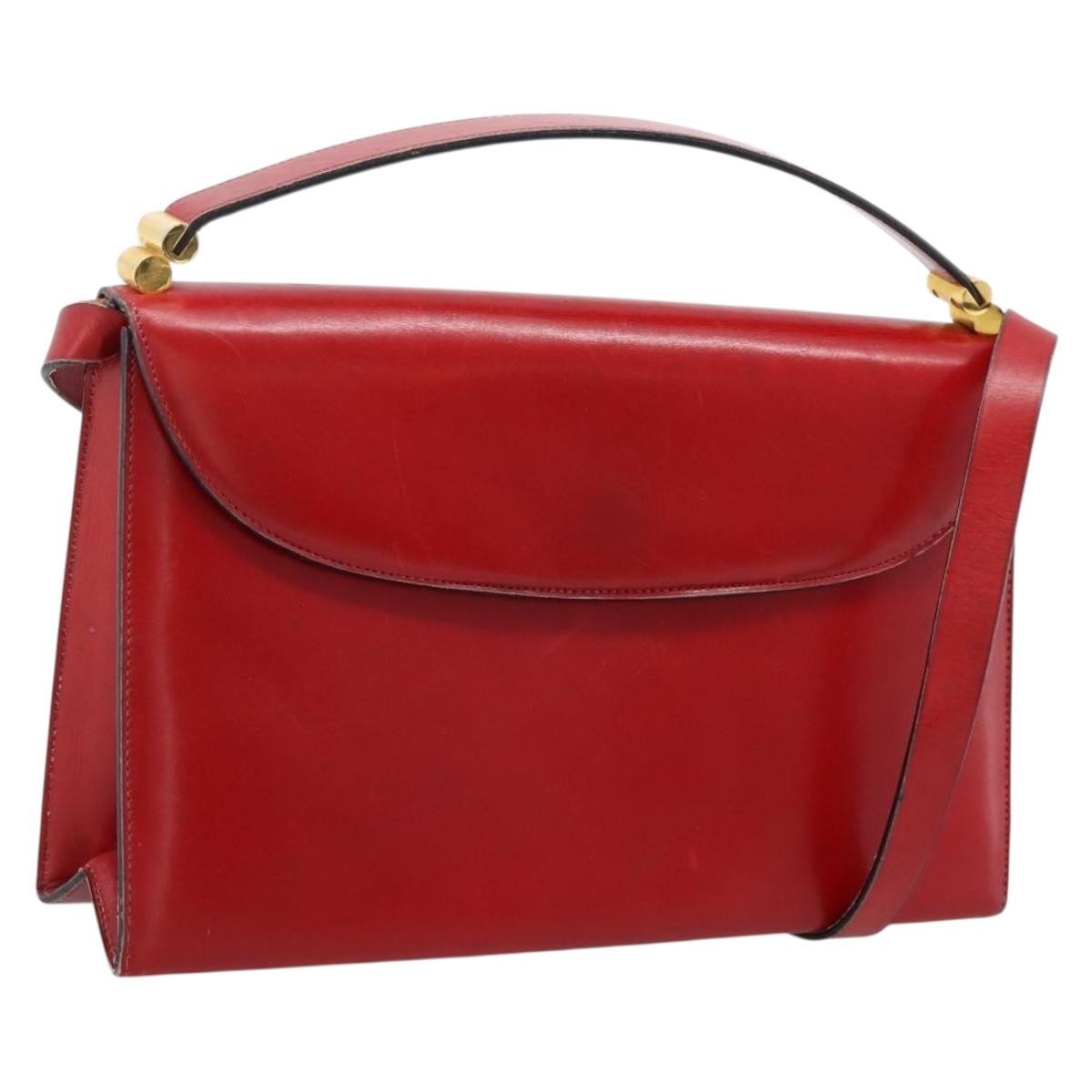 Christian Dior Handbag Leather Red Leather Handbag (Pre-Owned)