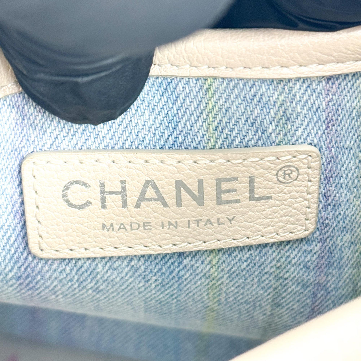 Chanel Jungle Stroll Hobo Quilted Printed Denim Beige Denim_Jeans Shoulder Bag Bag (Pre-Owned)