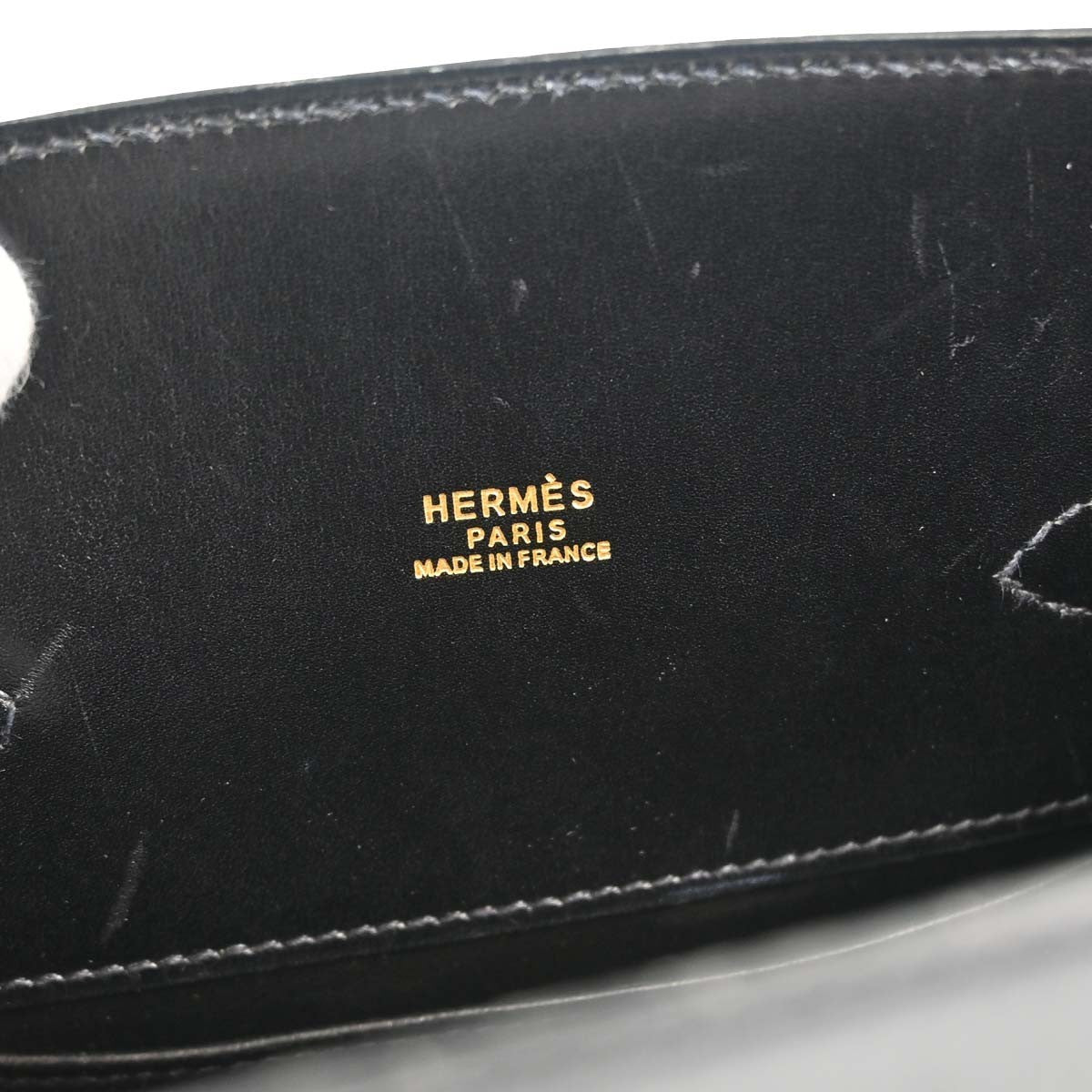 Hermes Kelly Sport Box Calf Black Leather Shoulder Bag Bag (Pre-Owned)