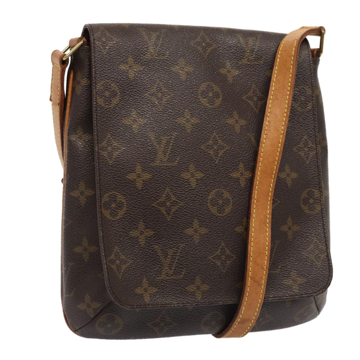 Louis Vuitton Musette Monogram Canvas Brown Canvas Shoulder Bag Bag (Pre-Owned)