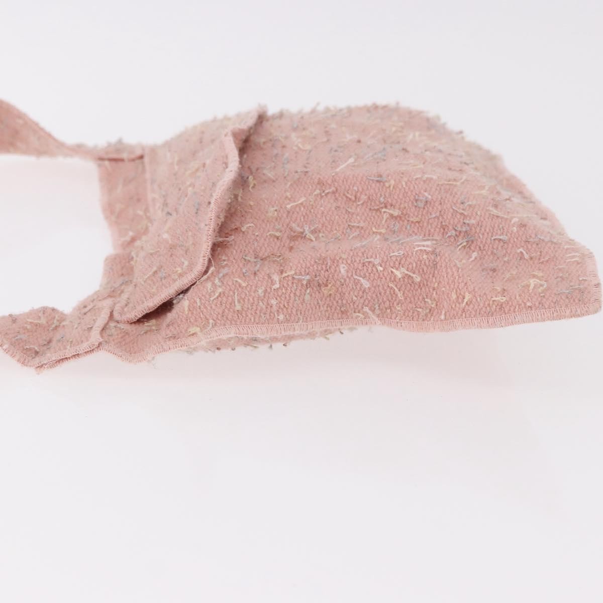 Chanel Shoulder Suede Patchwork Pink Tweed Shoulder Bag Bag (Pre-Owned)