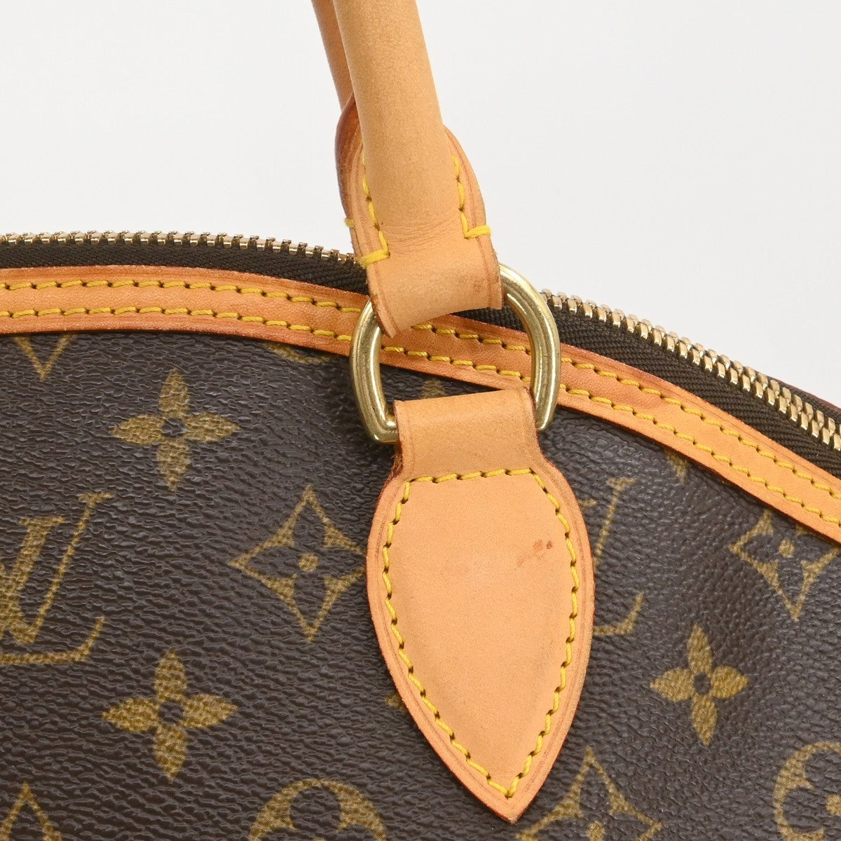 Louis Vuitton Lockit Monogram Brown Canvas Handbag (Pre-Owned)