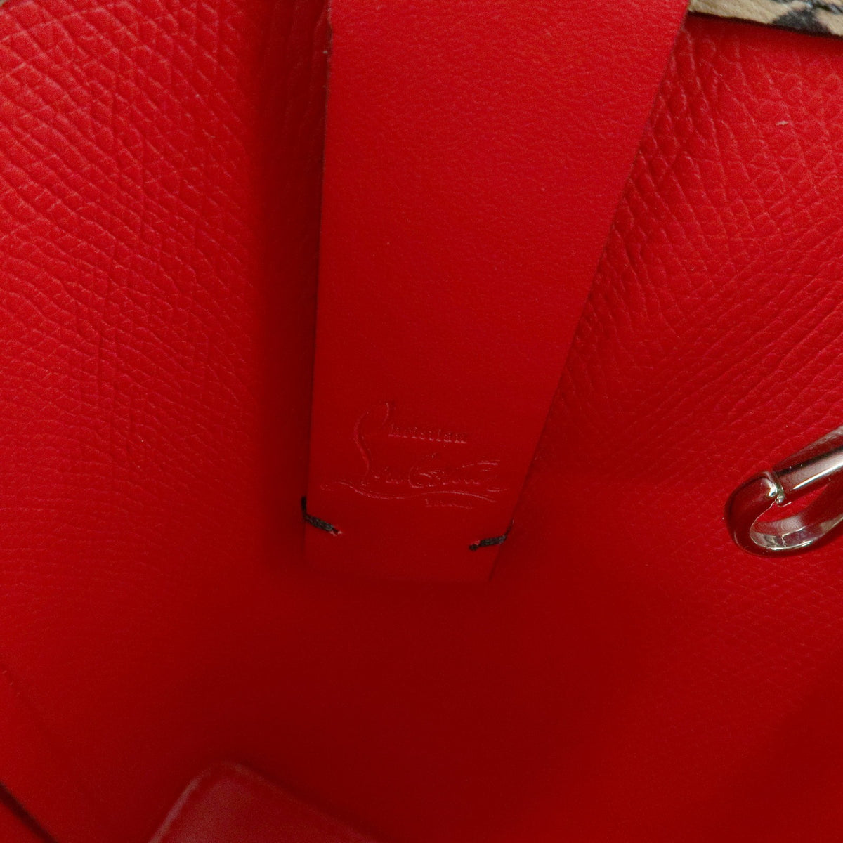 Christian Louboutin Cabata Leather Brown Leather Tote Bag Bag (Pre-Owned)