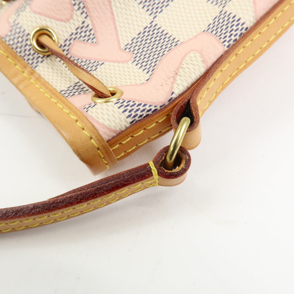 Louis Vuitton Noe Limited Edition Damier Tahitienne White Canvas Shoulder Bag Bag (Pre-Owned)