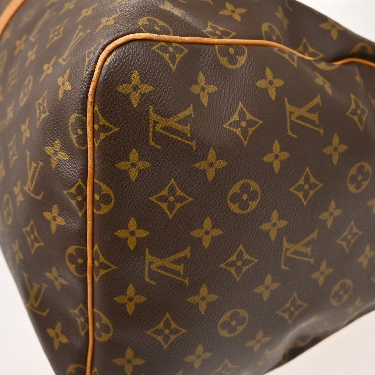 Louis Vuitton Keepall Canvas Brown Canvas Travel Bag Bag (Pre-Owned)