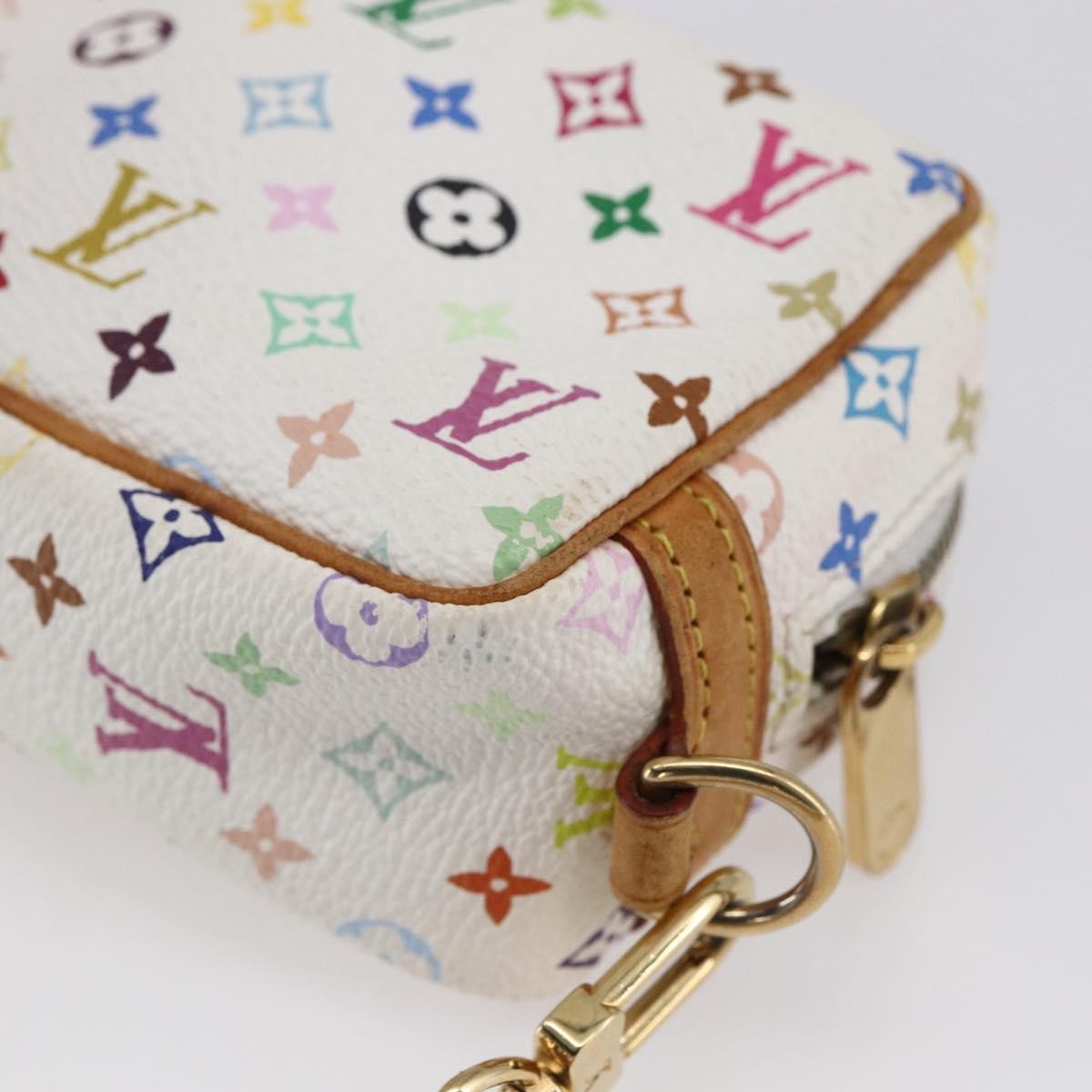 Louis Vuitton Wapity Trousse Monogram Multicolor White Canvas Clutche & Pouche Bag (Pre-Owned)