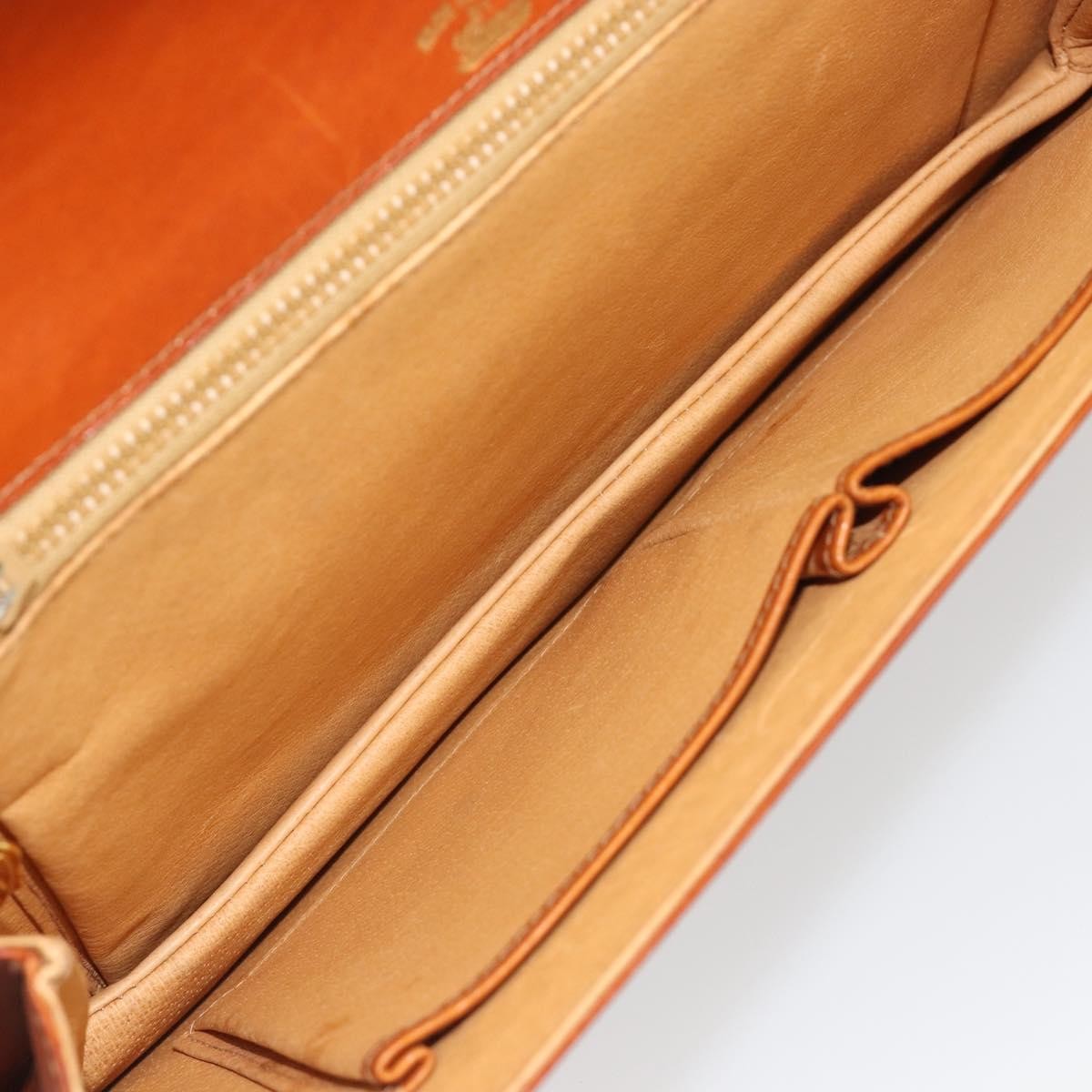 Gucci Vintage Clutch Leather Brown Leather Clutche & Pouche Bag (Pre-Owned)