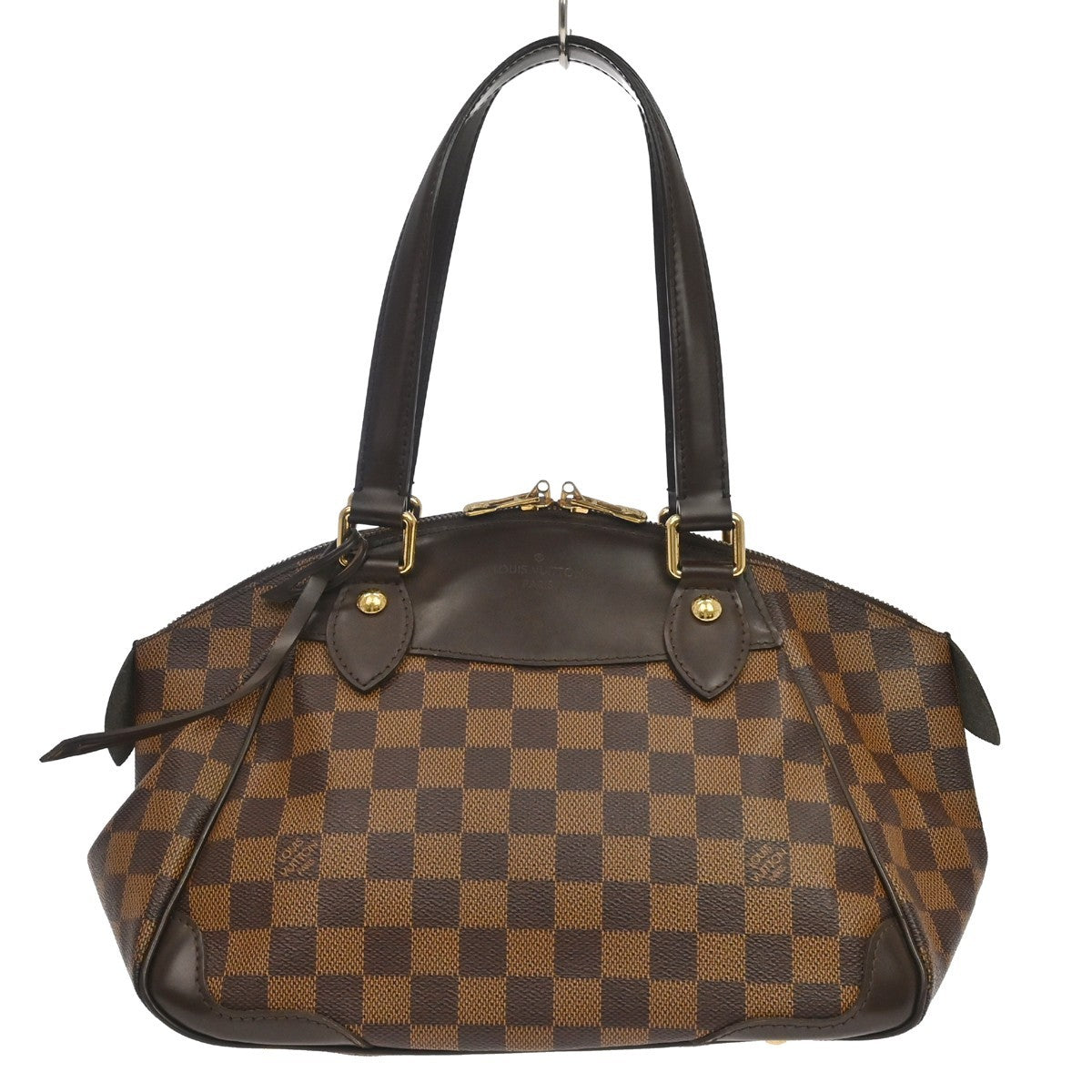 Louis Vuitton Verona Damier Ebene Brown Canvas Tote Bag Bag (Pre-Owned)