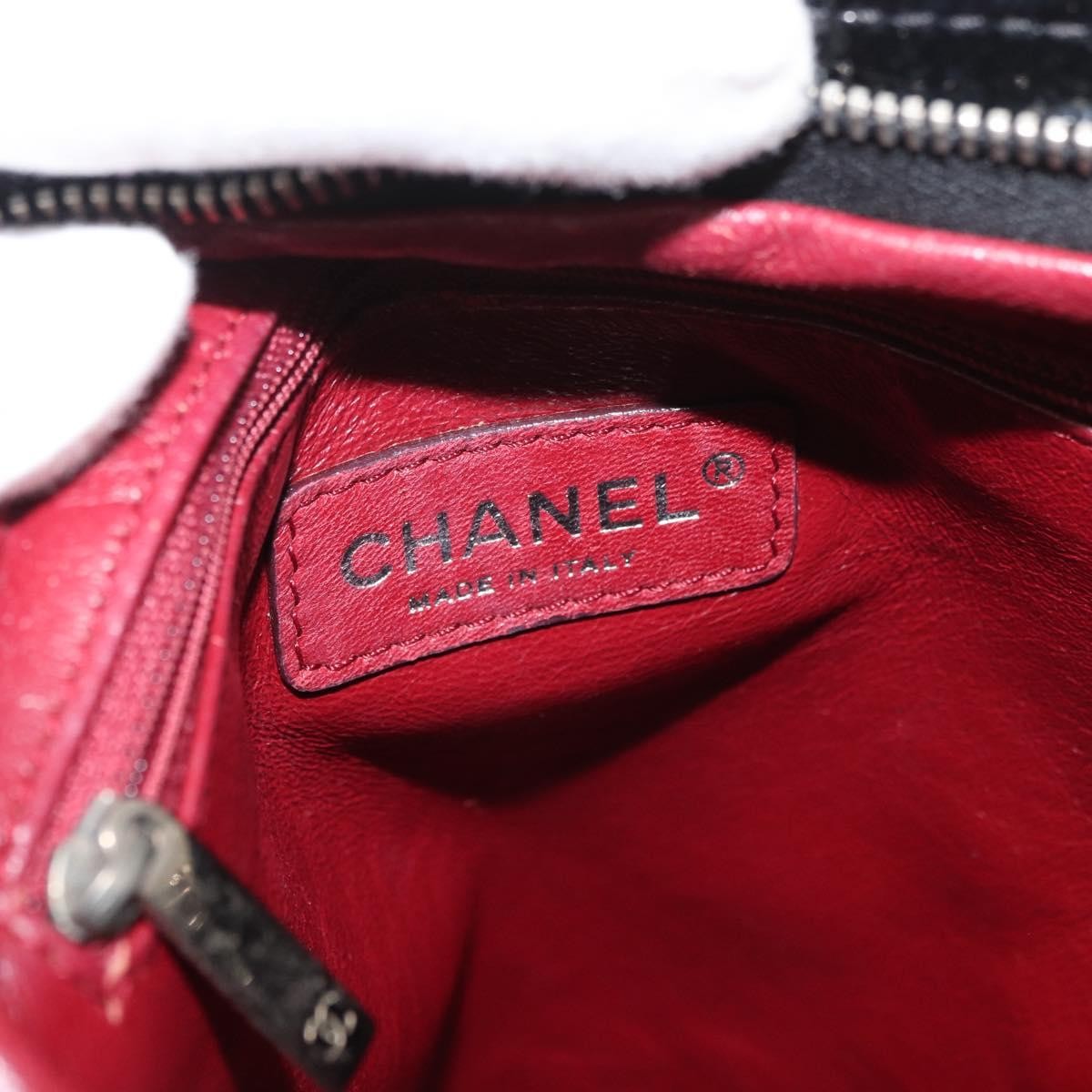 Chanel Bon Bon Pyramid Wristlet Patent Black Patent_Leather Shoulder Bag Bag (Pre-Owned)