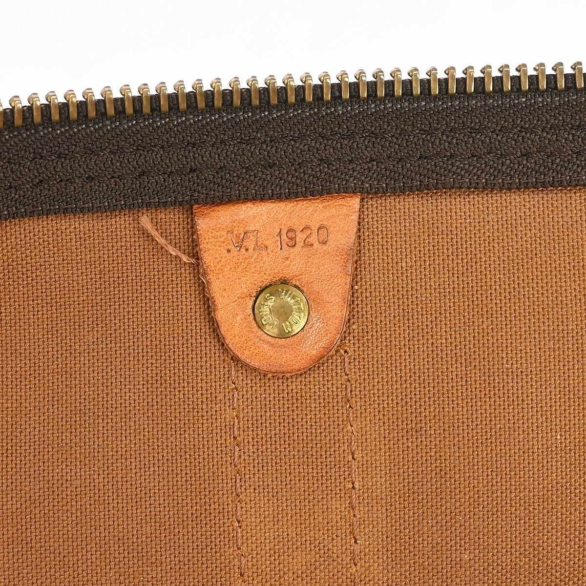 Louis Vuitton Keepall Bandouliere Monogram Canvas Brown Canvas Travel Bag Bag (Pre-Owned)