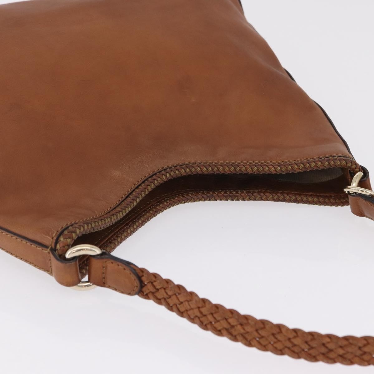 Gucci Marrakech Hobo Leather Brown Leather Shoulder Bag Bag (Pre-Owned)