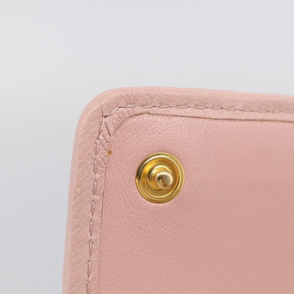 Miu Miu Matelasse Leather Pink Leather Wallets Accessory (Pre-Owned)