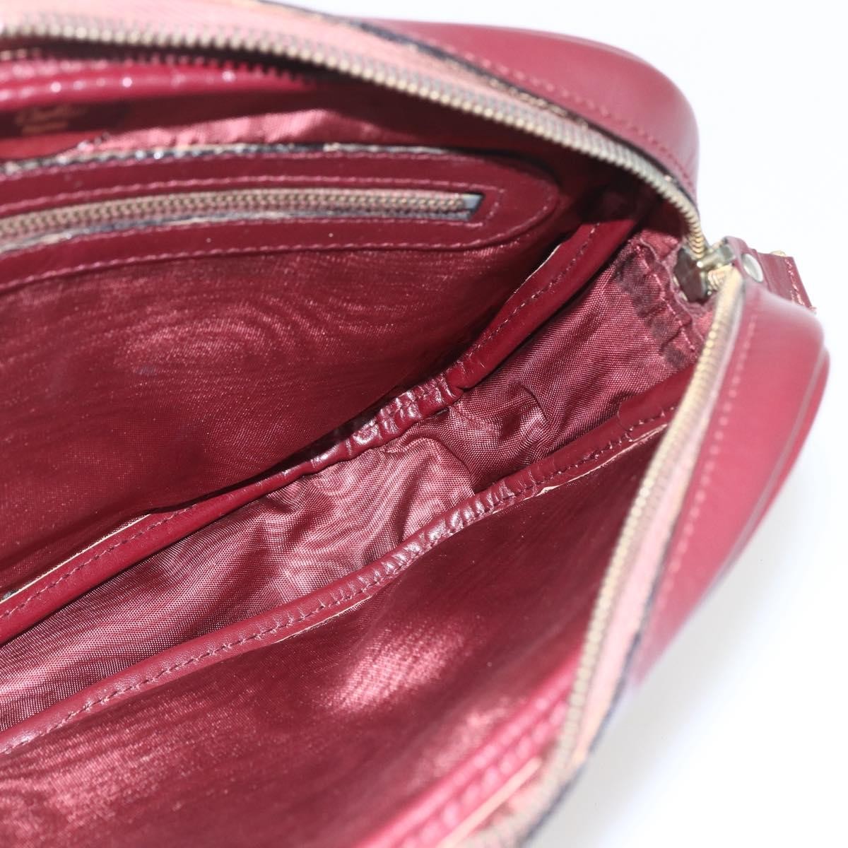Cartier Must De Cartier Leather Burgundy Leather Shoulder Bag Bag (Pre-Owned)