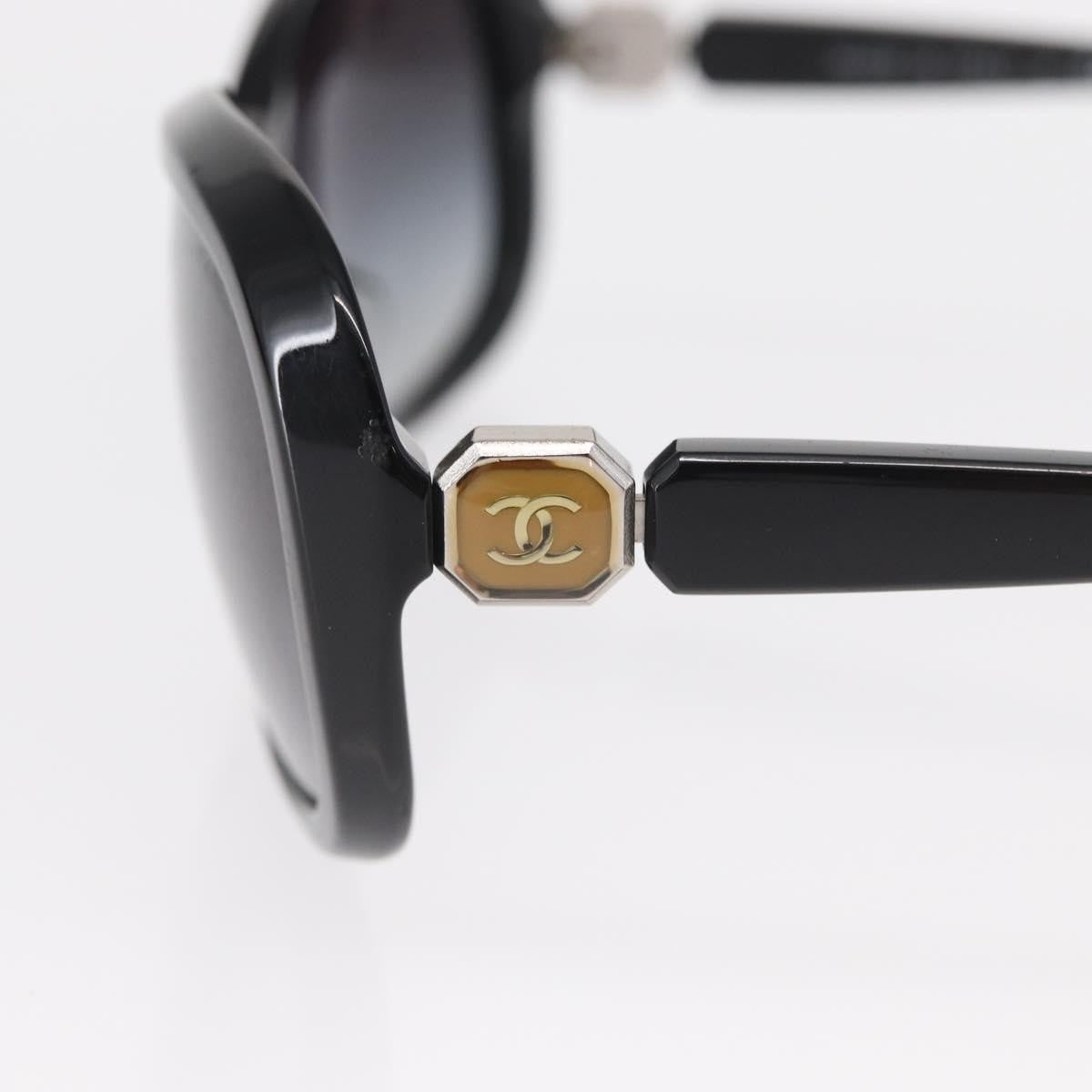 Chanel Logo Cc Plastic Black Plastic Sunglasse Accessory (Pre-Owned)