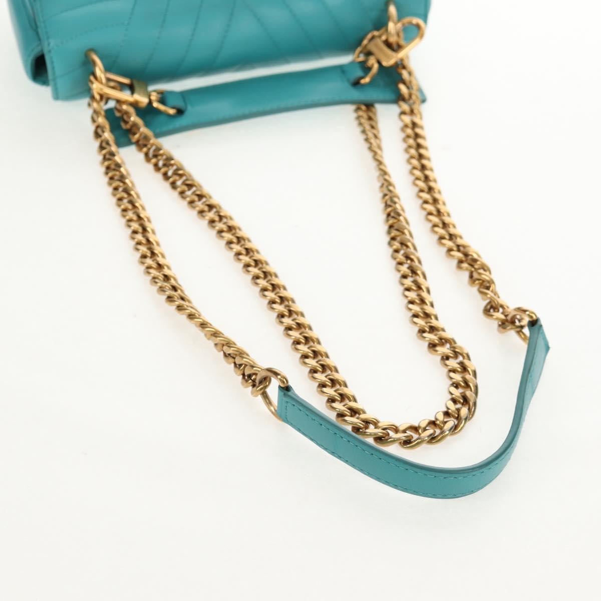 Louis Vuitton New Wave Chain Quilted Leather Blue Leather Shoulder Bag Bag (Pre-Owned)