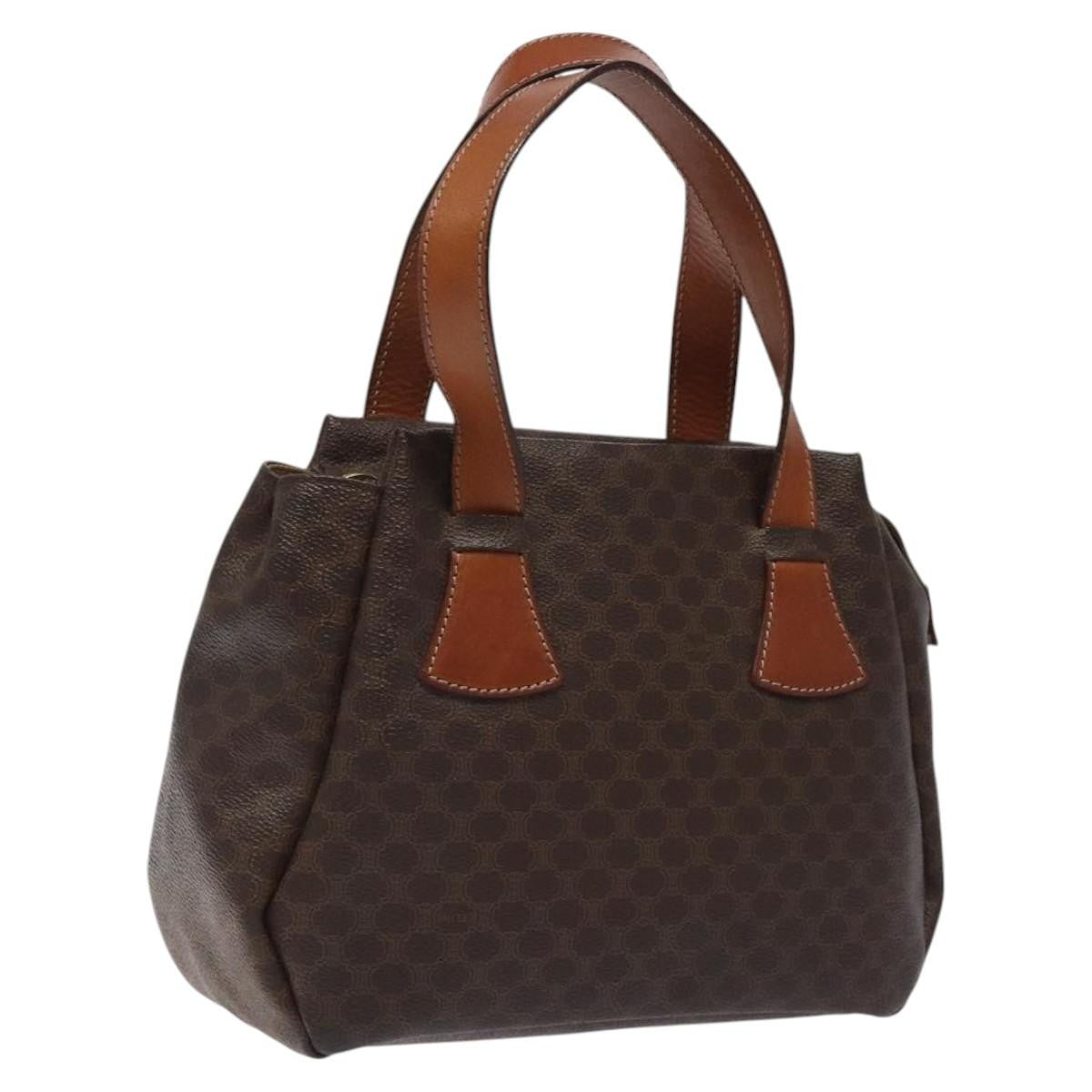 Celine Macadam Canvas Brown Canvas Tote Bag Bag (Pre-Owned)