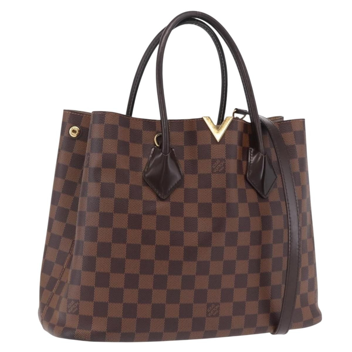 Louis Vuitton Kensington Damier Brown Canvas Handbag (Pre-Owned)