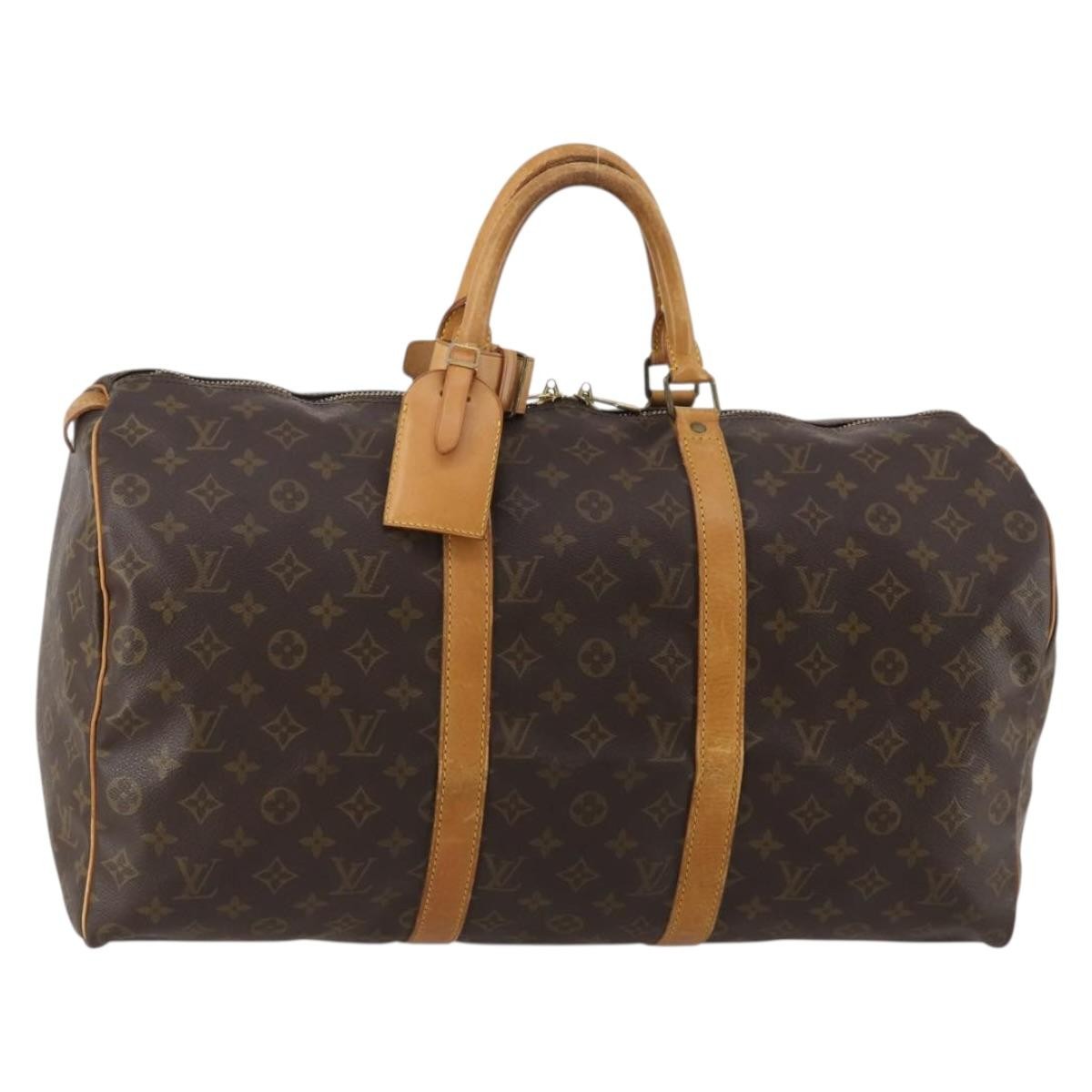 Louis Vuitton Keepall Monogram Canvas Brown Canvas Travel Bag Bag (Pre-Owned)