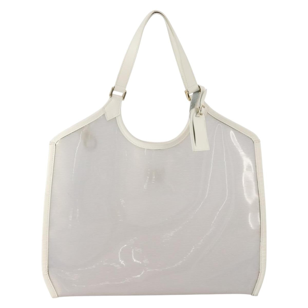 Louis Vuitton Plage Lagoon Bay Vinyl Epi Leather White Plastic Handbag (Pre-Owned)