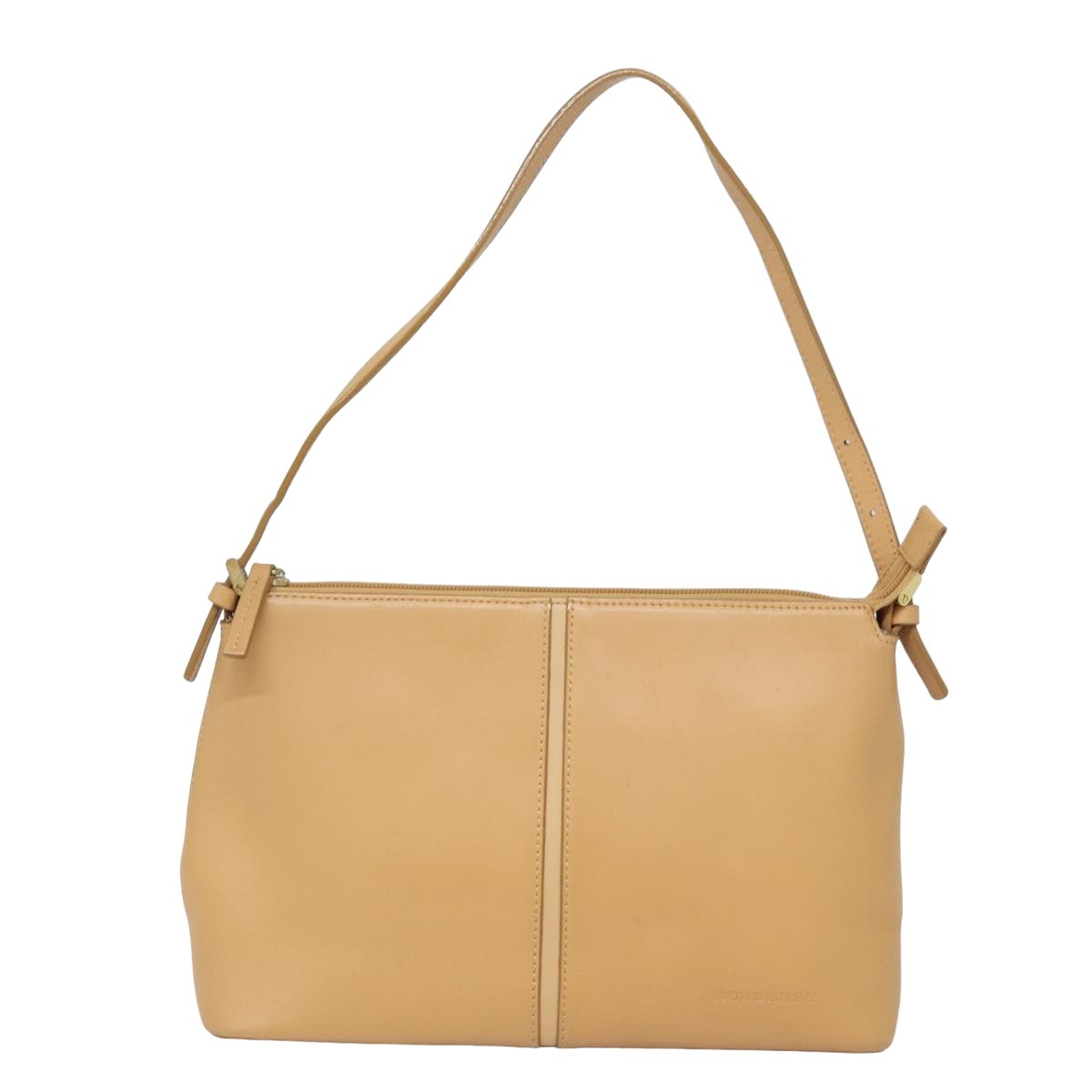 Burberry Vintage Leather Beige Leather Shoulder Bag Bag (Pre-Owned)