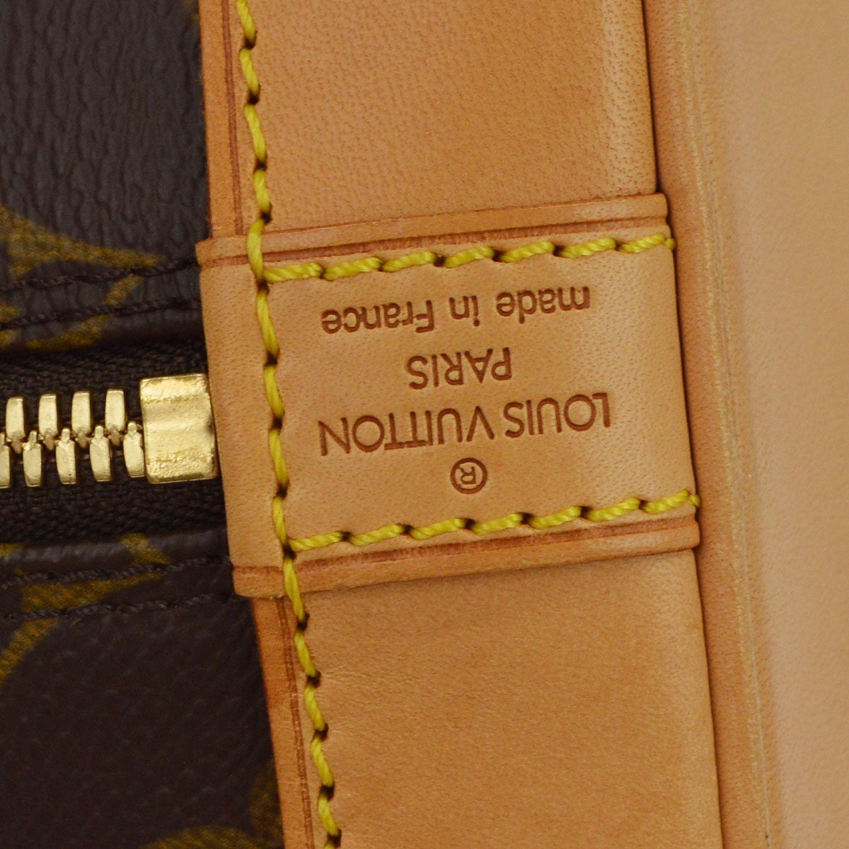 Louis Vuitton Alma Monogram Canvas Brown Canvas Handbag (Pre-Owned)