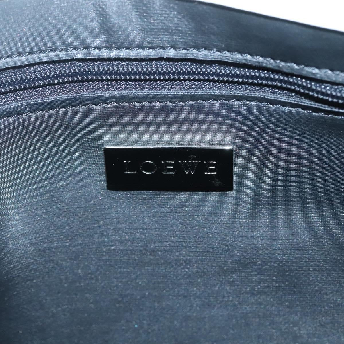 Loewe Anagram Leather Black Leather Shoulder Bag Bag (Pre-Owned)