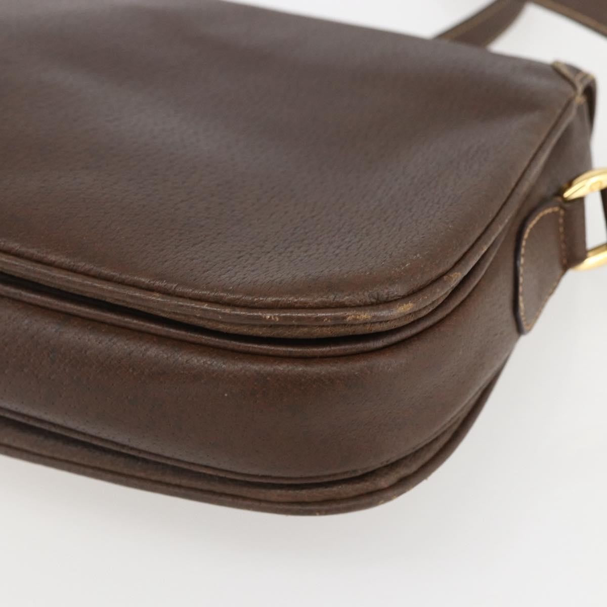 Gucci Vintage Leather Brown Leather Shoulder Bag Bag (Pre-Owned)
