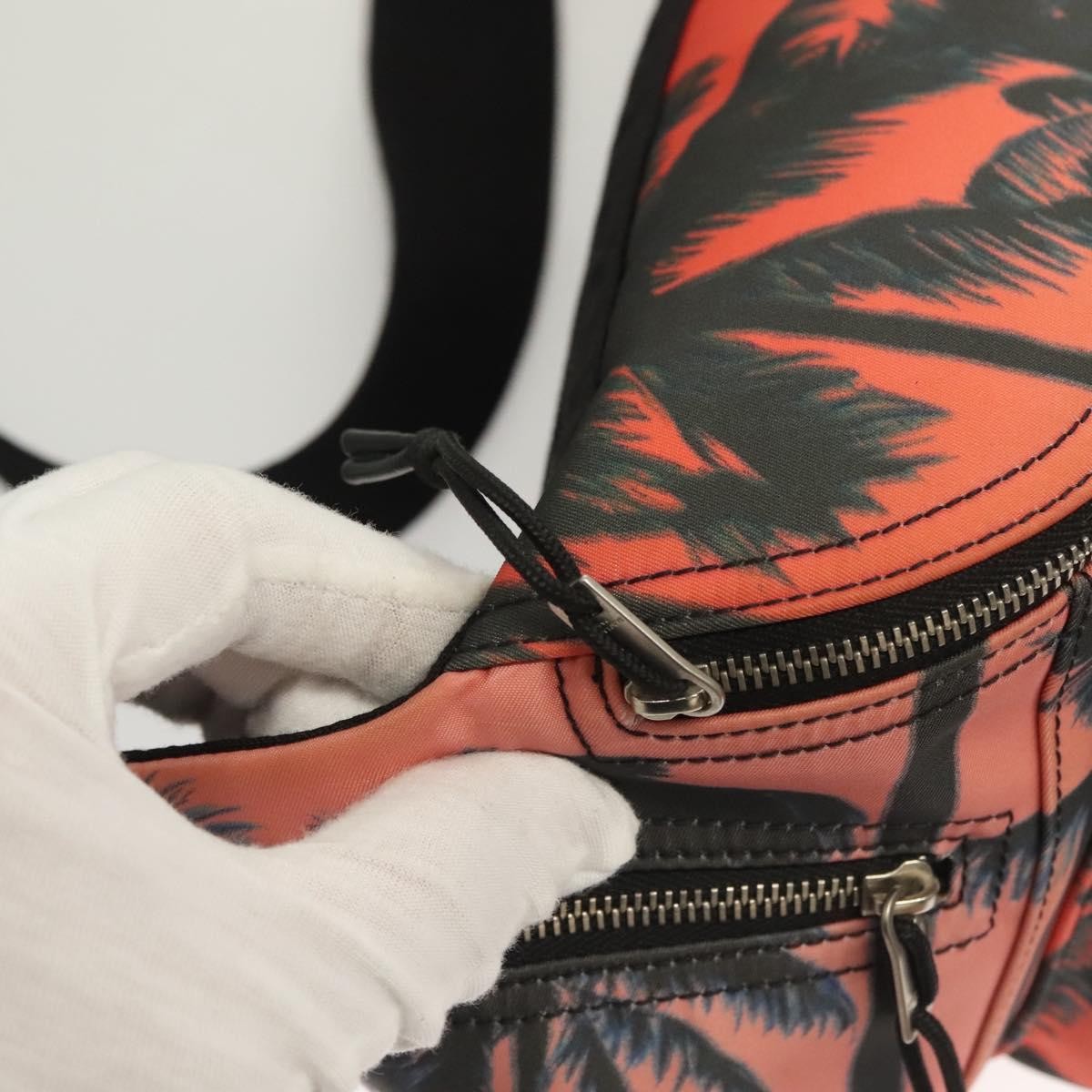 Saint Laurent Front Pocket Waist Printed Nylon Pink Nylon Shoulder Bag Bag (Pre-Owned)