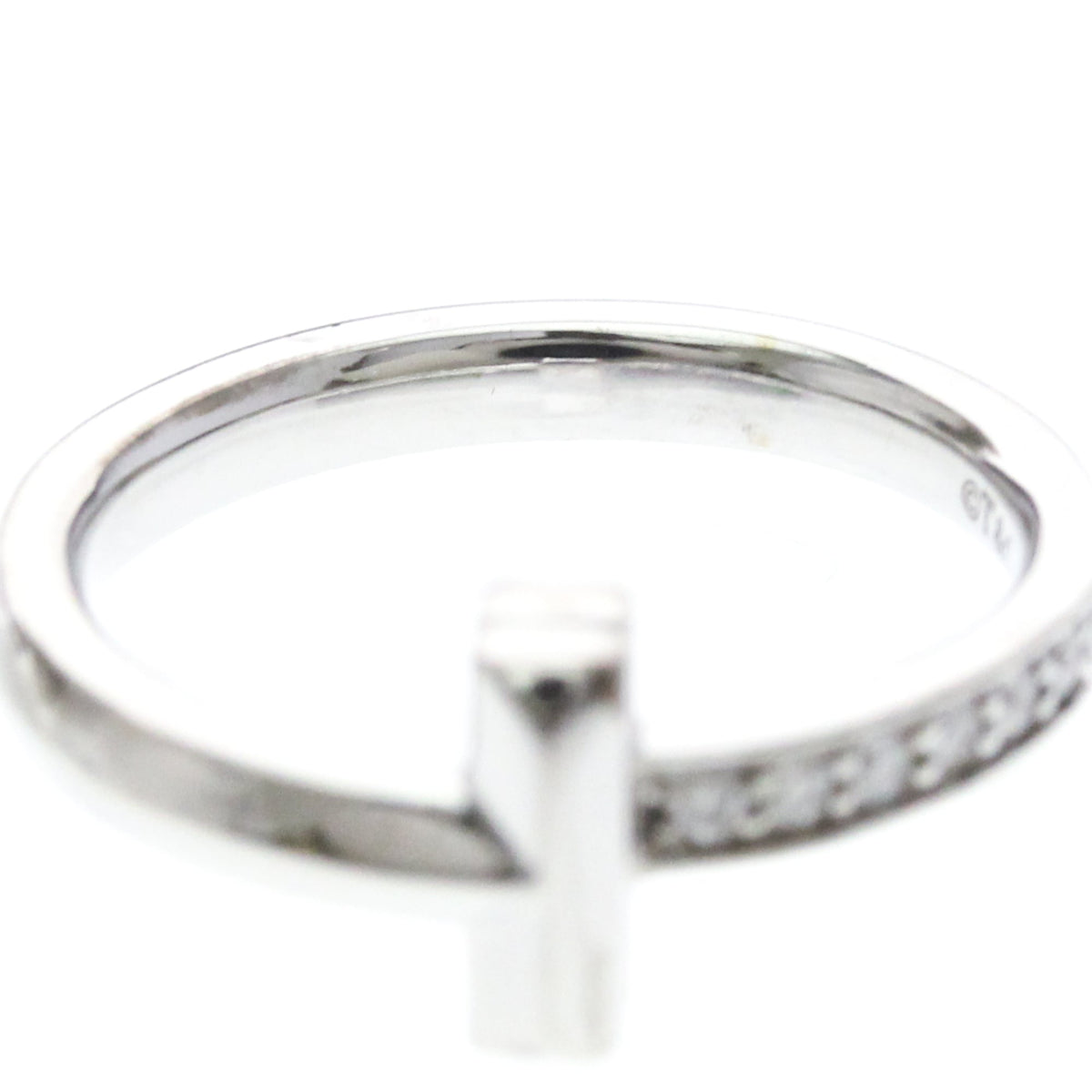Tiffany & Co. T One Ring / Diamond White Gold / Diamond Silver White_Gold Ring Jewelry (Pre-Owned)