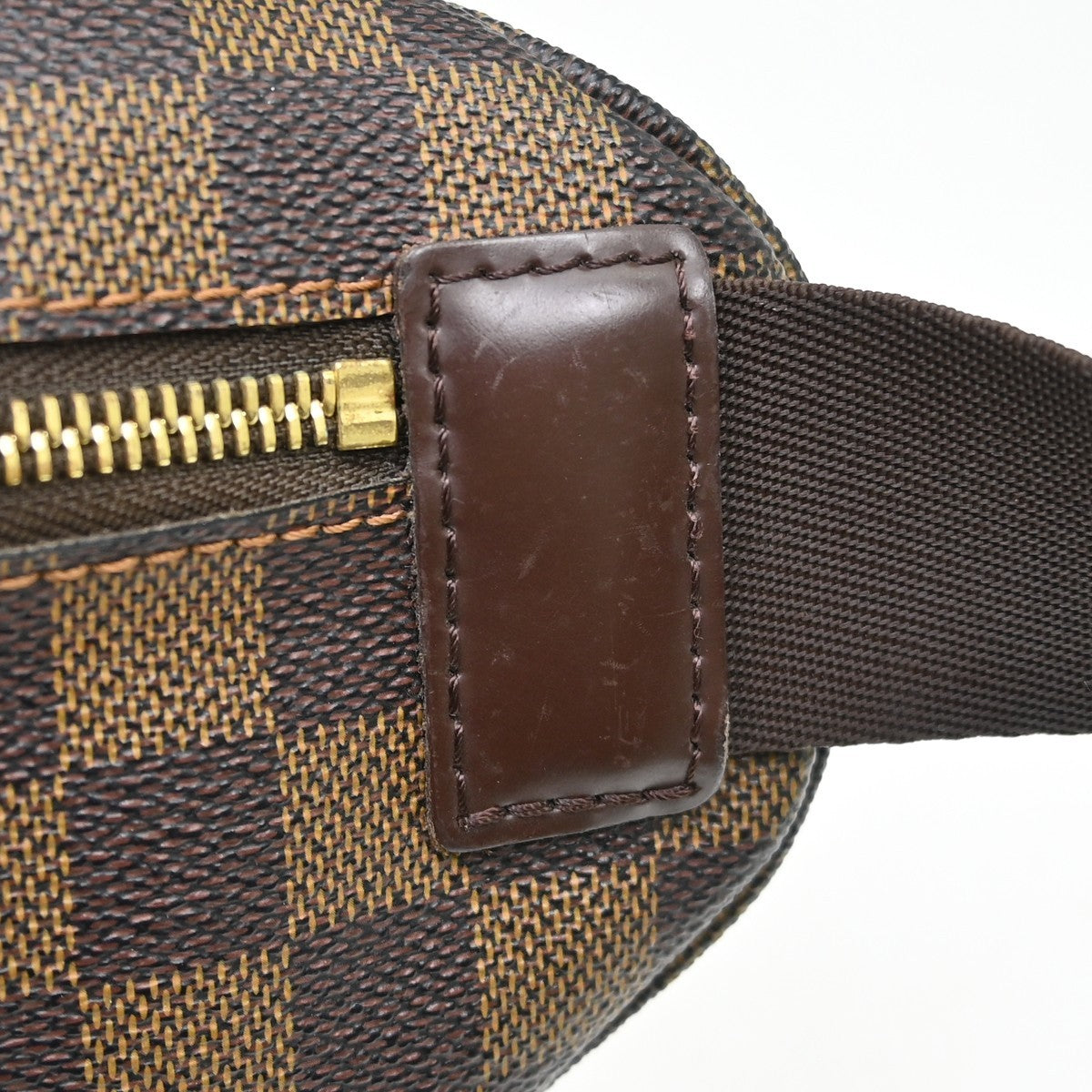 Louis Vuitton Melville Waist Damier Brown Canvas Handbag (Pre-Owned)