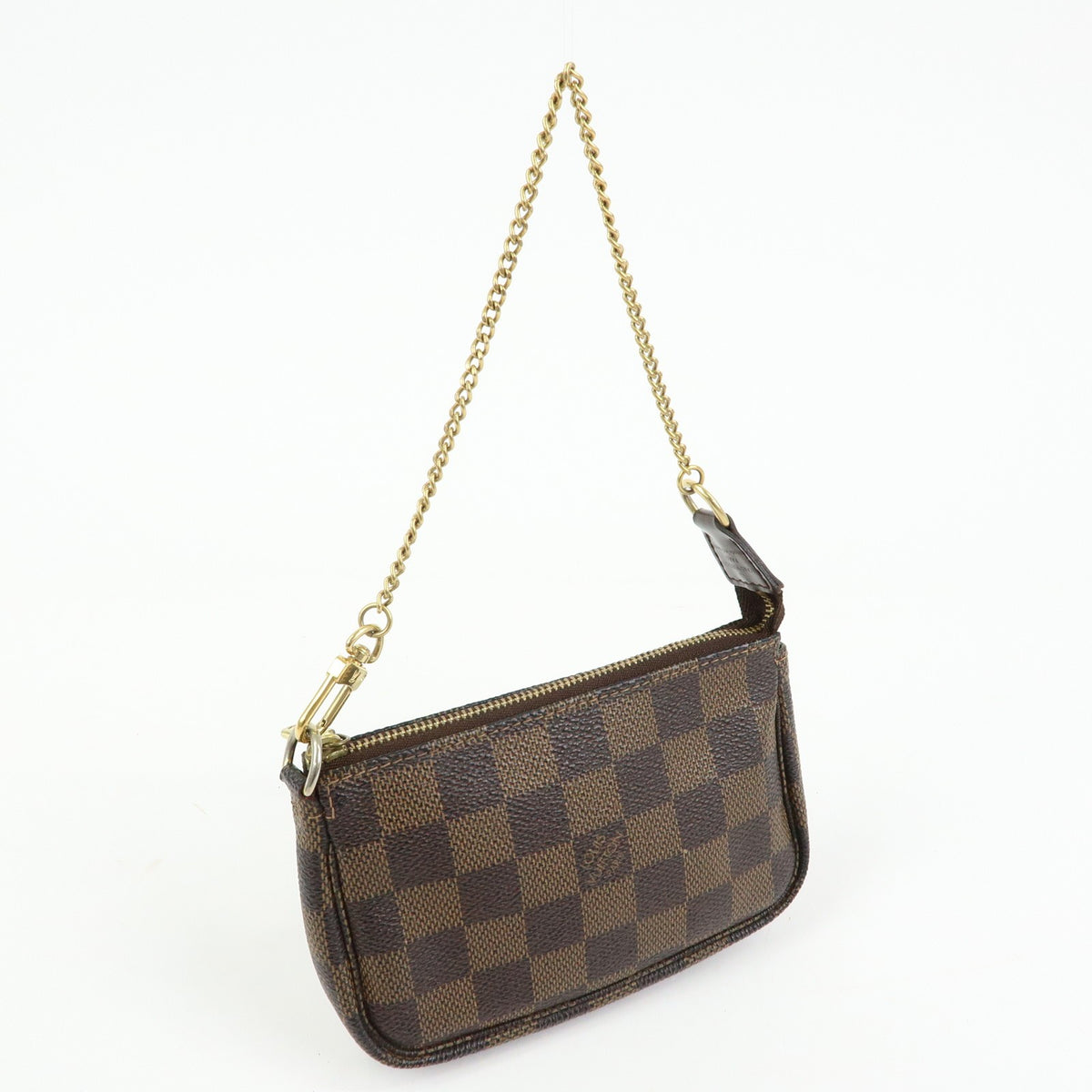 Louis Vuitton Pochette Accessoires Damier Brown Canvas Clutche & Pouche Bag (Pre-Owned)
