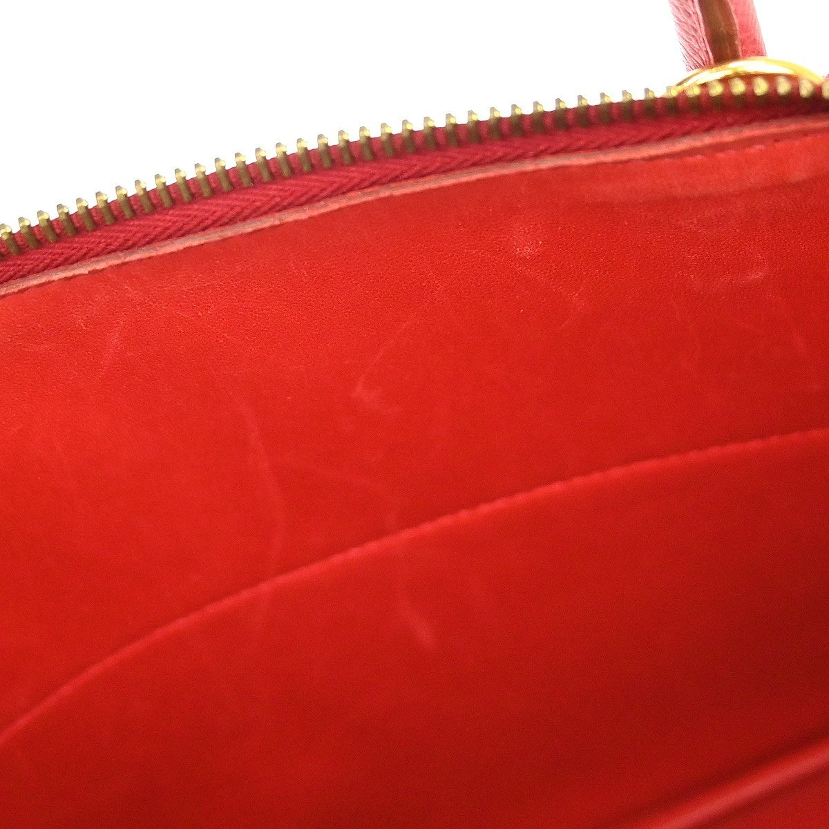 Hermes Bolide Courchevel Red Leather Handbag (Pre-Owned)