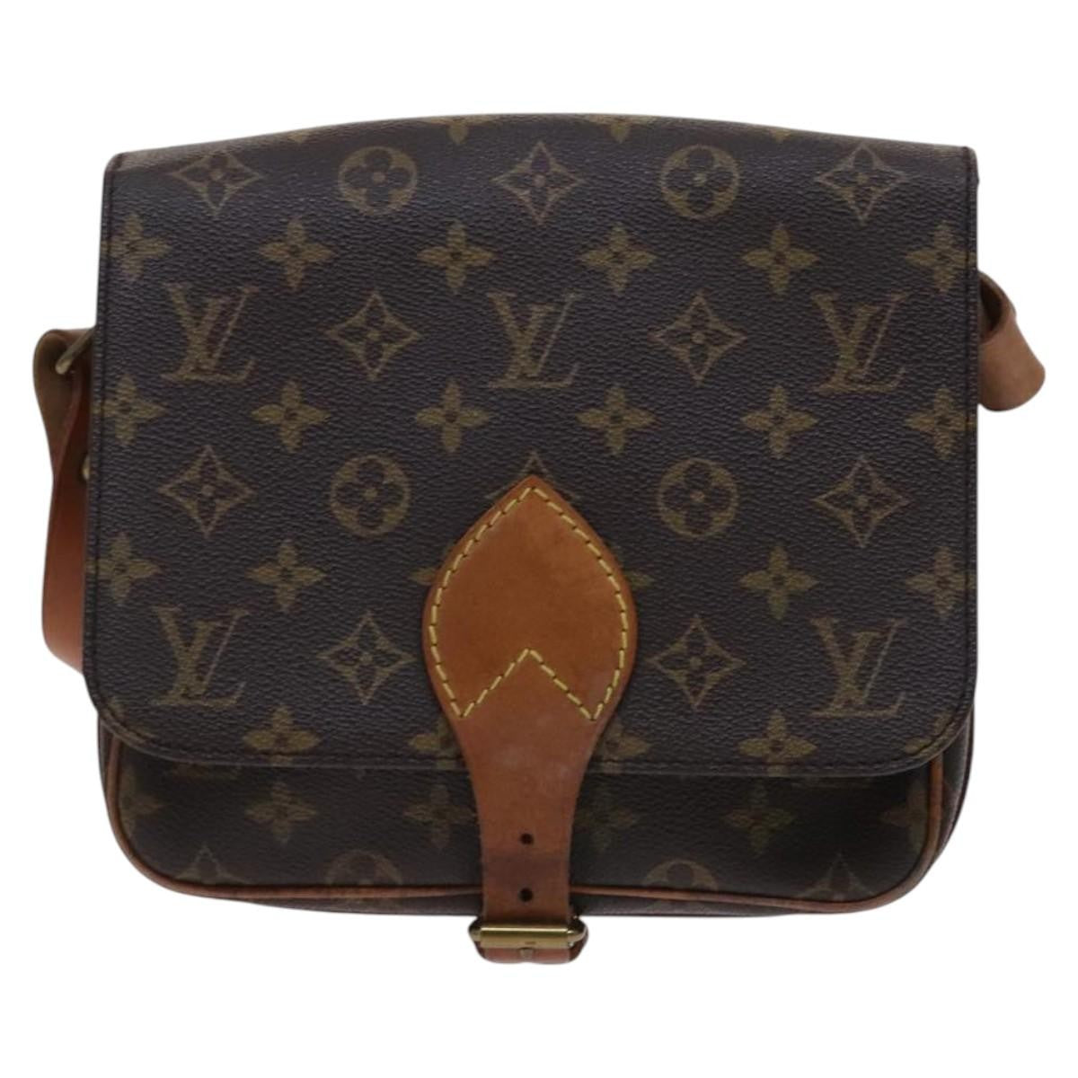 Louis Vuitton Cartouchiere Monogram Canvas Brown Canvas Shoulder Bag Bag (Pre-Owned)