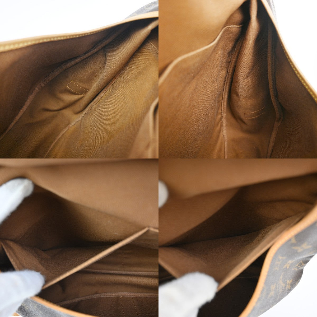 Louis Vuitton Saumur Monogram Canvas Brown Canvas Shoulder Bag Bag (Pre-Owned)