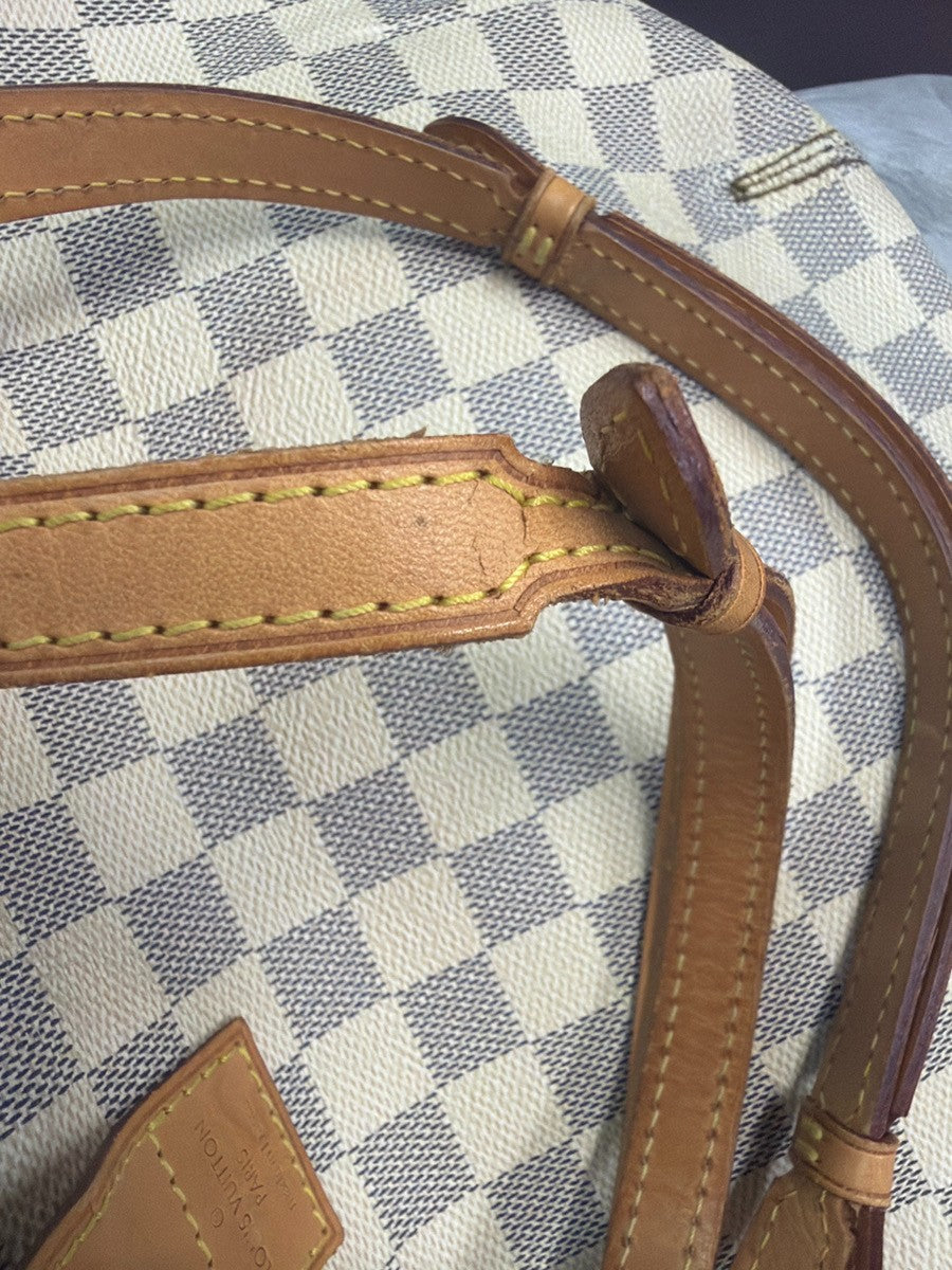 Louis Vuitton Salina Damier White Canvas Handbag (Pre-Owned)