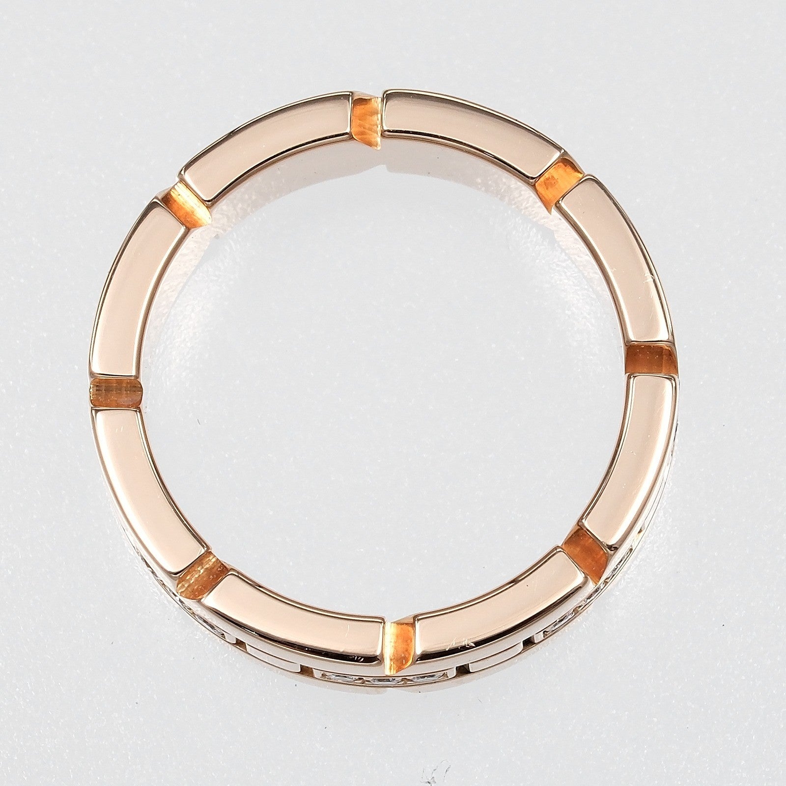Cartier Tank Francaise 18K Pink Gold With Diamond Gold Pink_Gold Ring Jewelry (Pre-Owned)