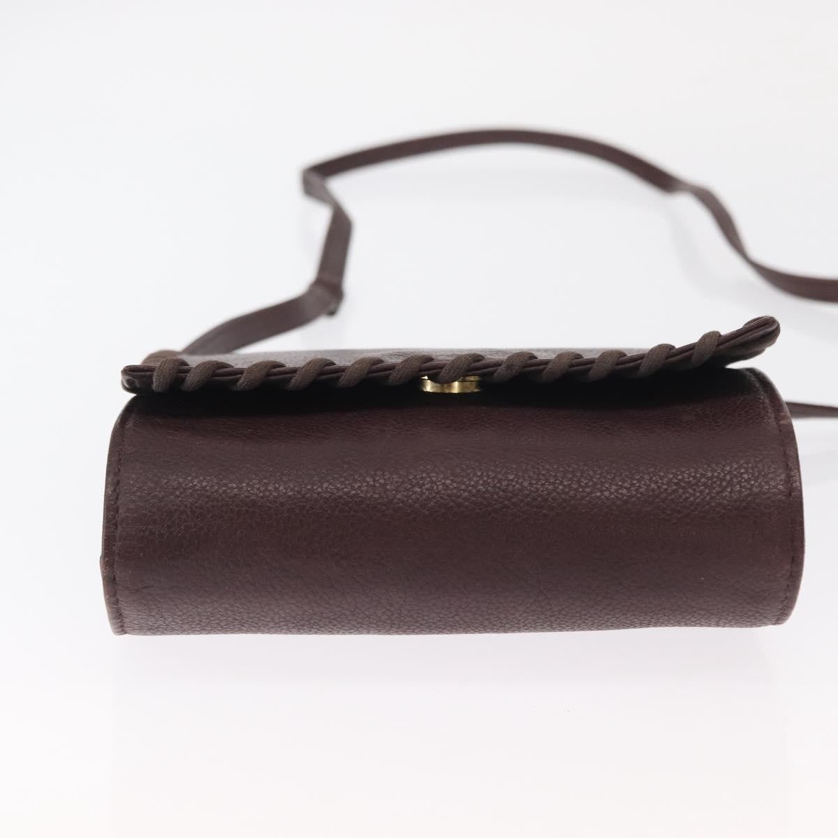 Saint Laurent Vintage Leather Purple Leather Shoulder Bag Bag (Pre-Owned)