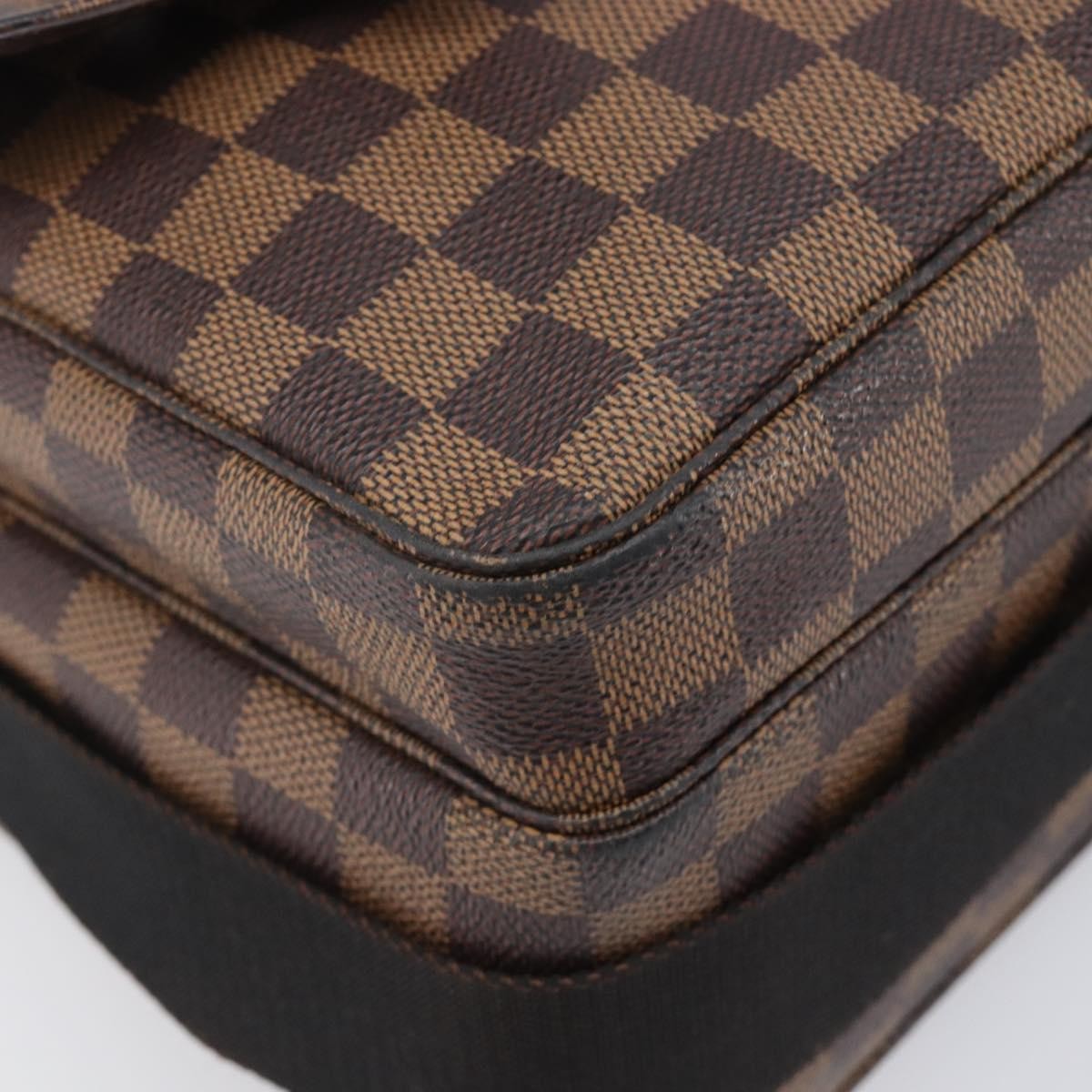 Louis Vuitton Broadway Damier Ebene Brown Canvas Shoulder Bag Bag (Pre-Owned)