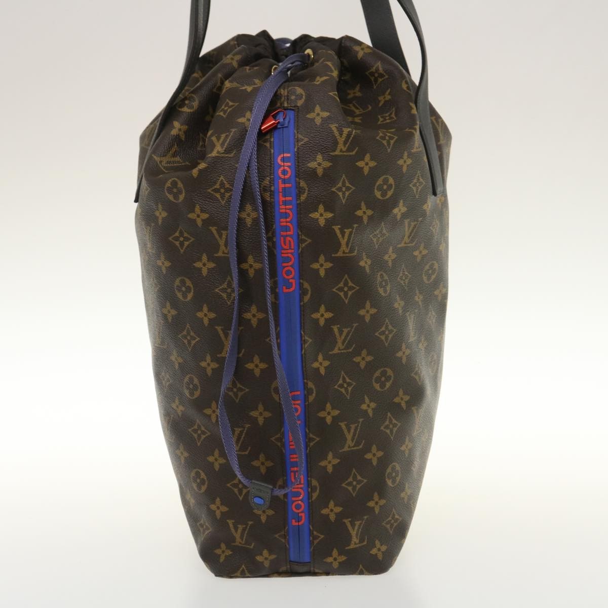 Louis Vuitton Cabas Light Drawstring Monogram Split Canvas Brown Canvas Tote Bag Bag (Pre-Owned)