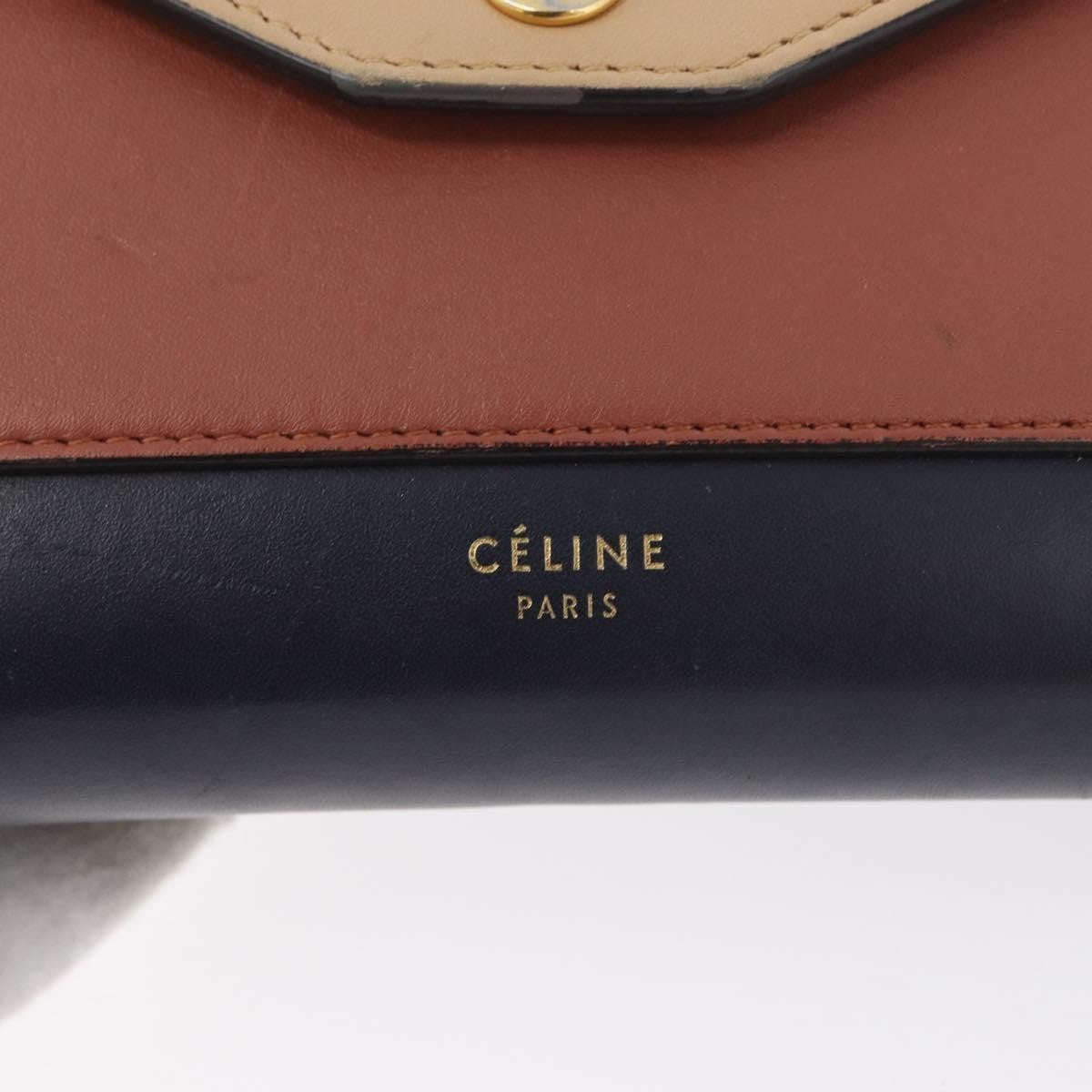 Celine Pocket Envelope Leather Multicolour Leather Shoulder Bag Bag (Pre-Owned)