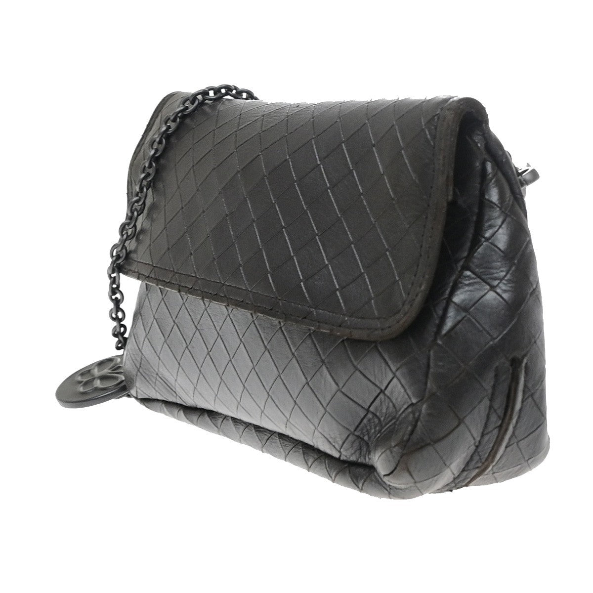 Bottega Veneta Expandable Chain Crossbody Leather Brown Leather Shoulder Bag Bag (Pre-Owned)